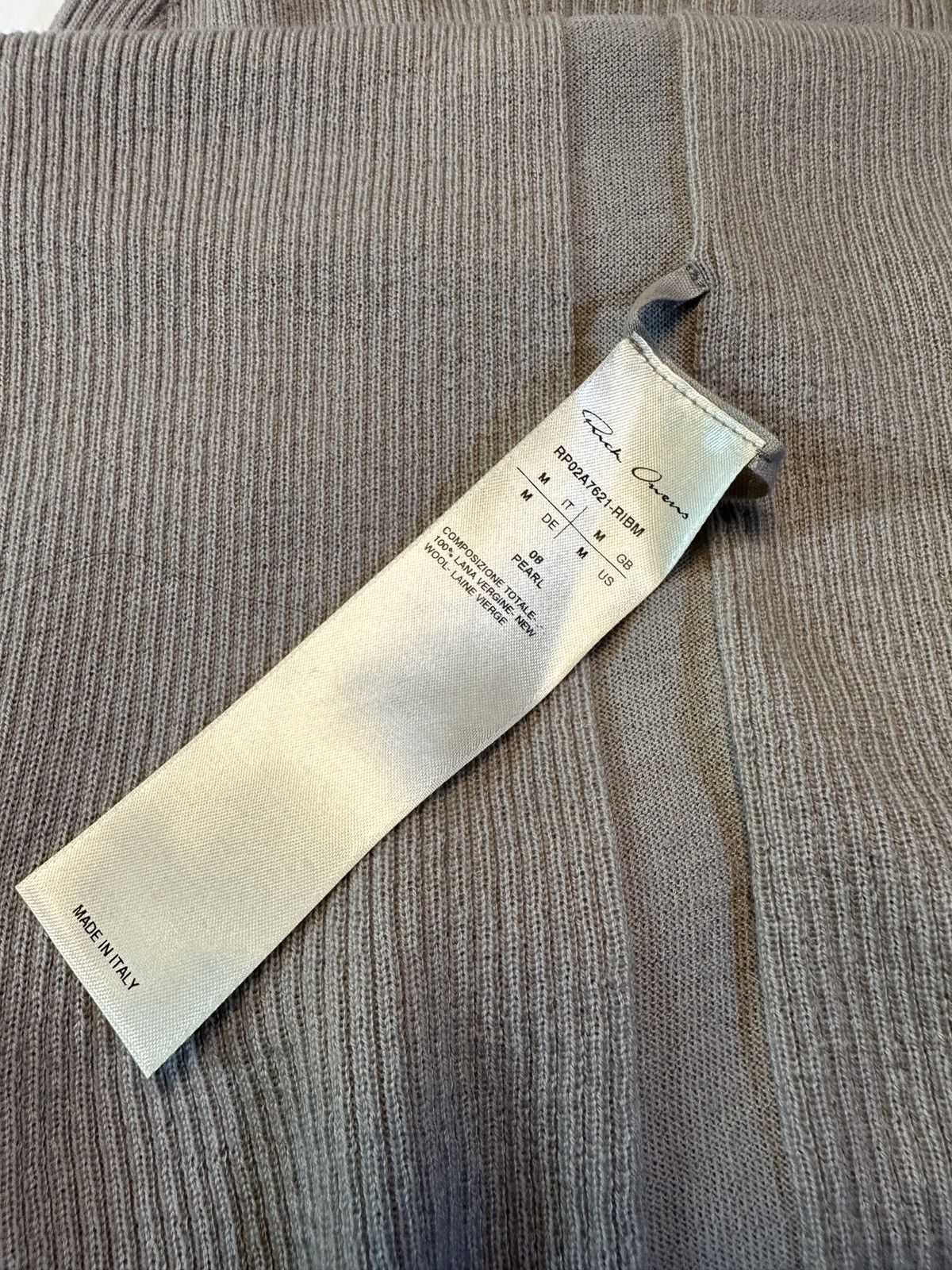 Rick Owens Rick Owens Ribbed Wool Round Sweater Size M / US 6-8 / IT 42-44 - 7 Thumbnail
