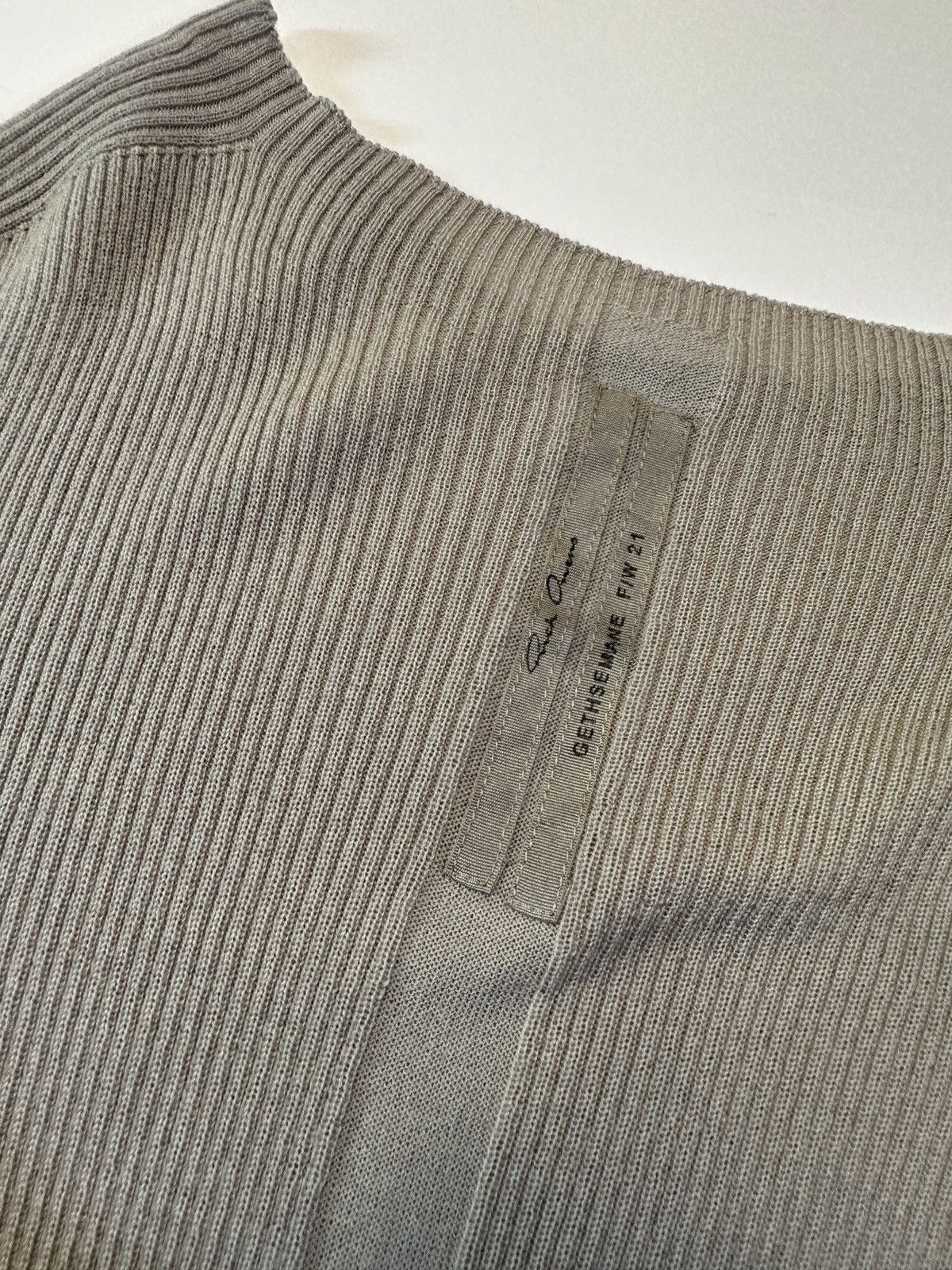 Rick Owens Rick Owens Ribbed Wool Round Sweater Size M / US 6-8 / IT 42-44 - 8 Thumbnail