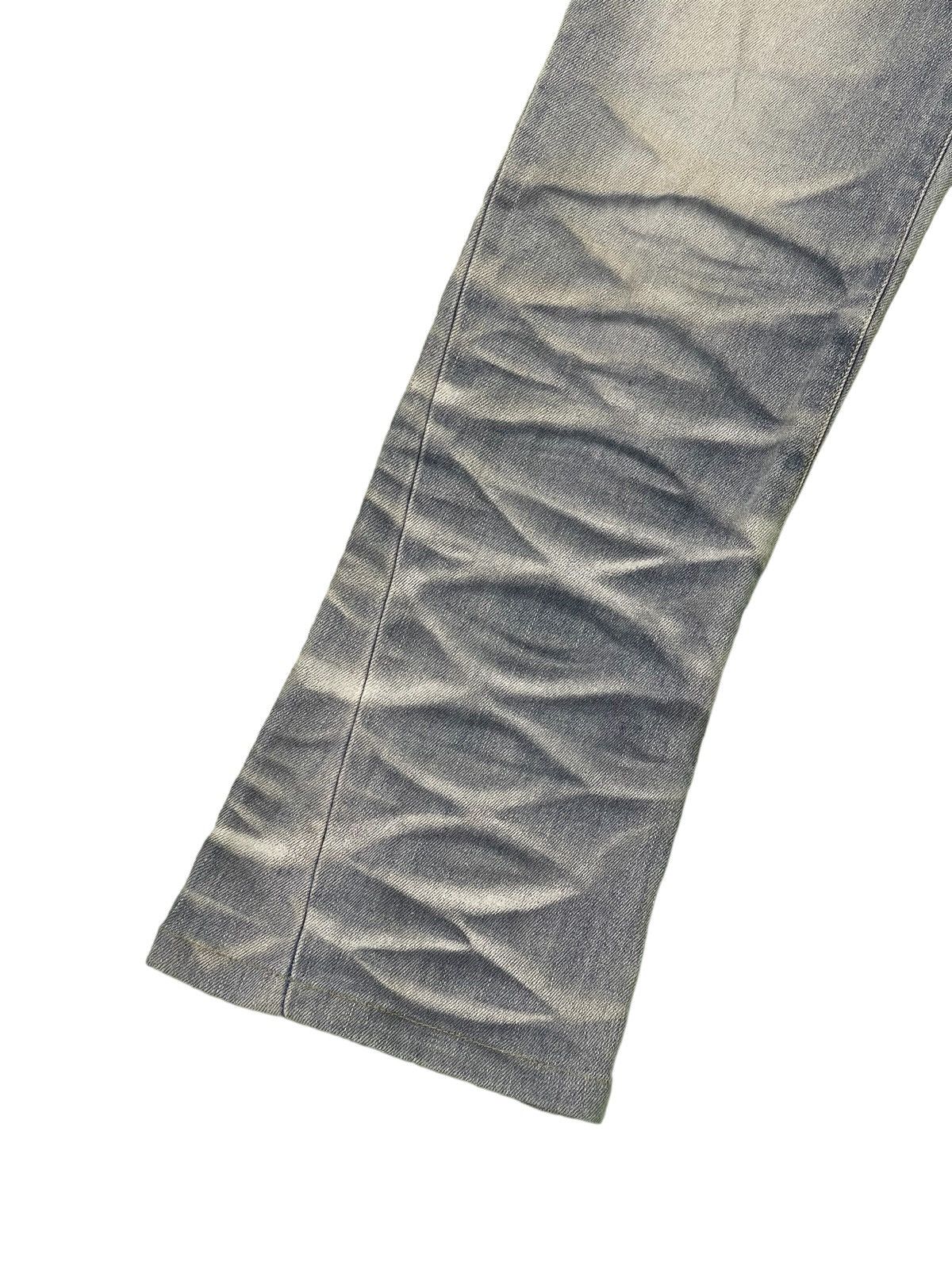 Japanese Brand Flare Jeans Slim Tornado Mart Low Rise Stretch Clawmark 2🟦4 Size US 29 - 14 Thumbnail