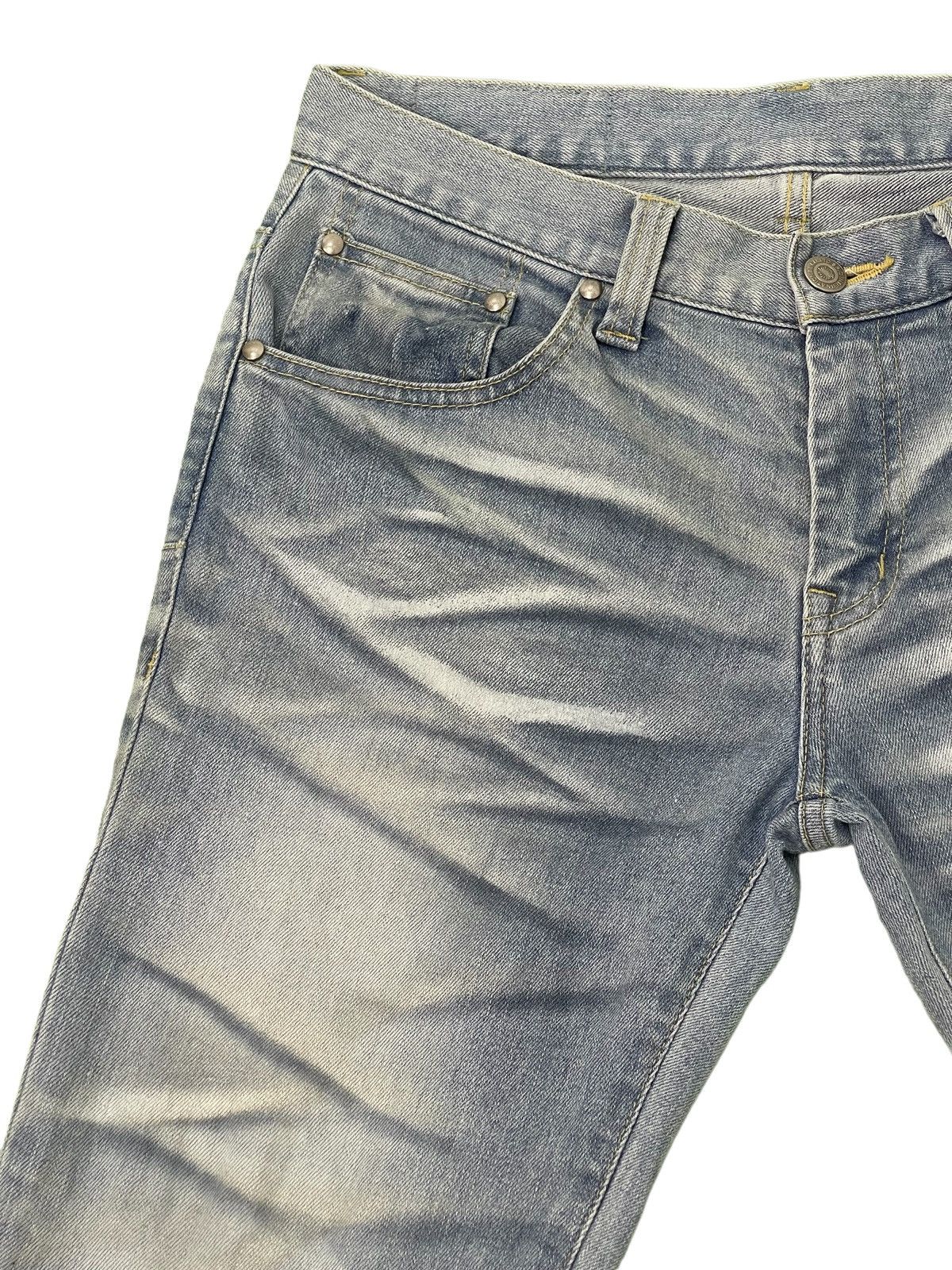 Japanese Brand Flare Jeans Slim Tornado Mart Low Rise Stretch Clawmark 2🟦4 Size US 29 - 17 Thumbnail