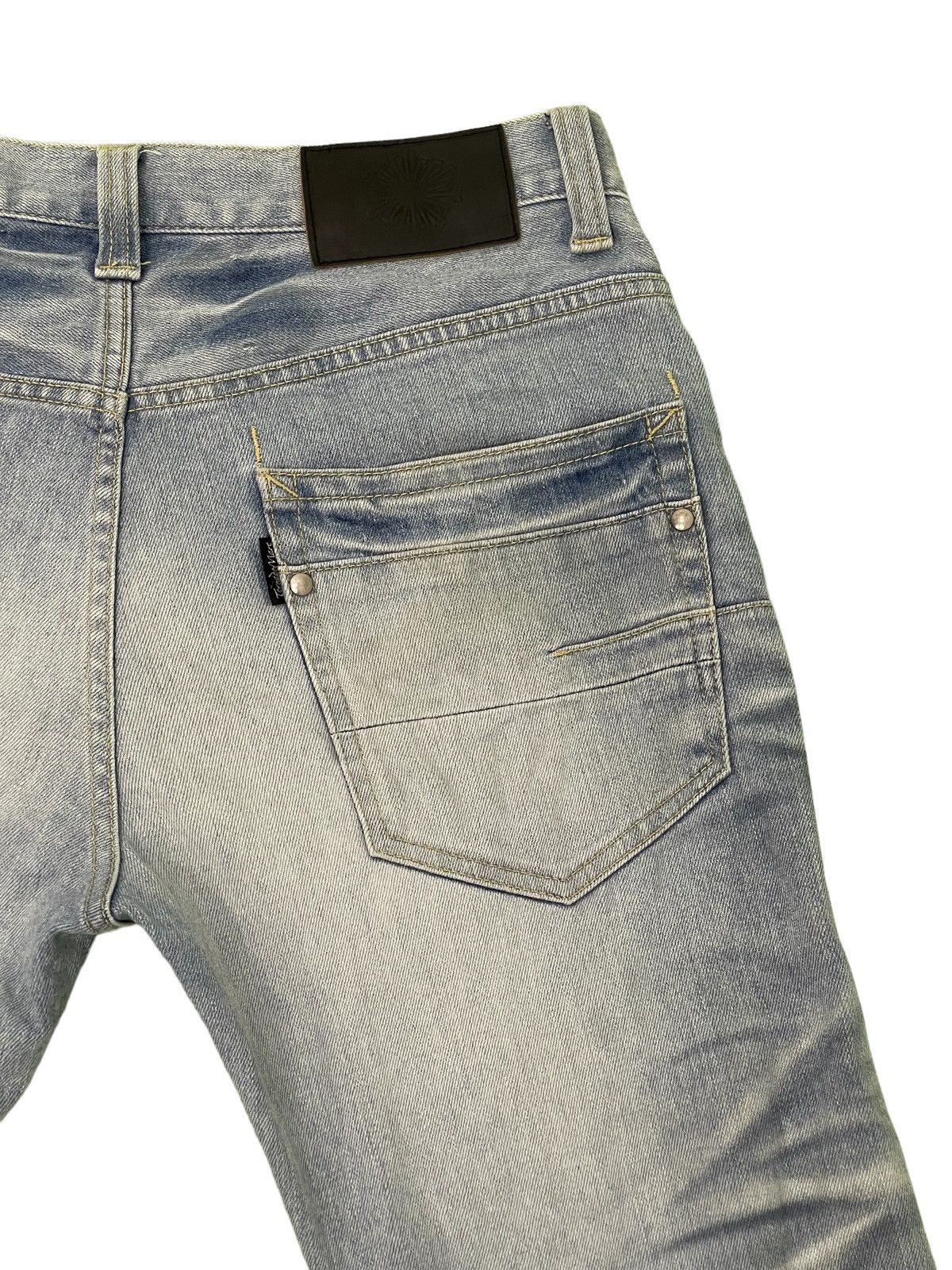 Japanese Brand Flare Jeans Slim Tornado Mart Low Rise Stretch Clawmark 2🟦4 Size US 29 - 9 Thumbnail