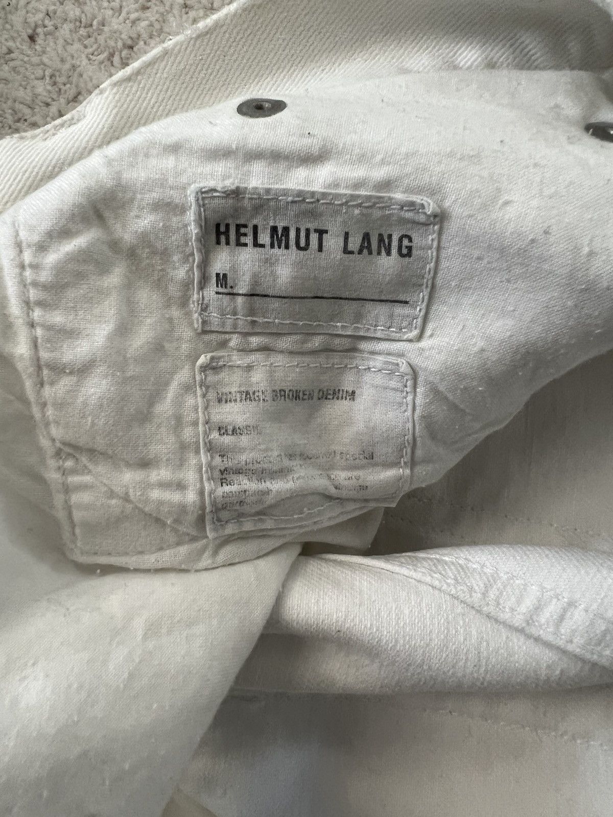 Helmut Lang Archive Painted Stripe Denim Size US 28 / EU 44 - 4 Thumbnail