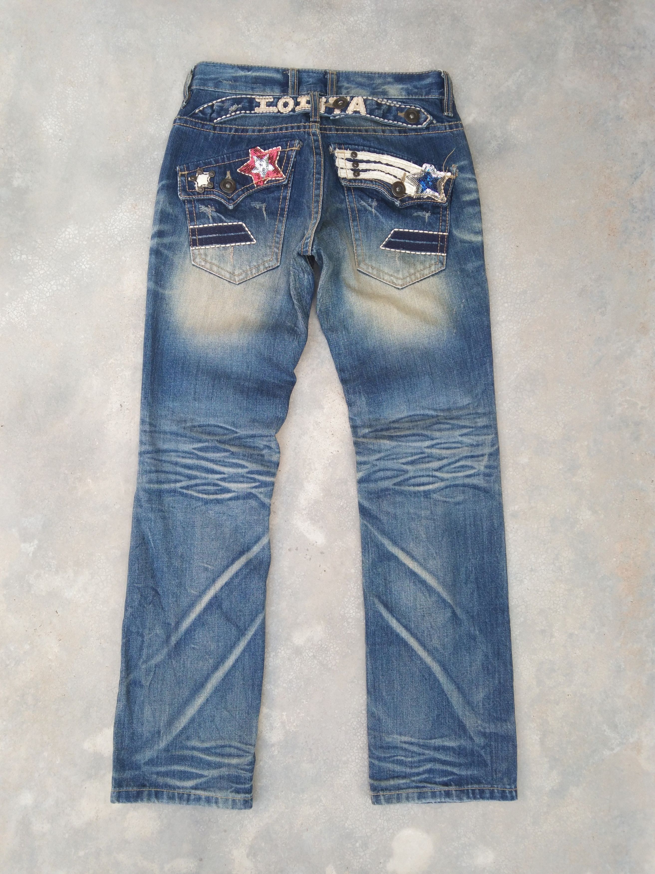 Japanese Brand Vintage Distressed Yoshitomo Nara x Lolita Jeans 28x30 Size US 28 / EU 44 - 1 Thumbnail