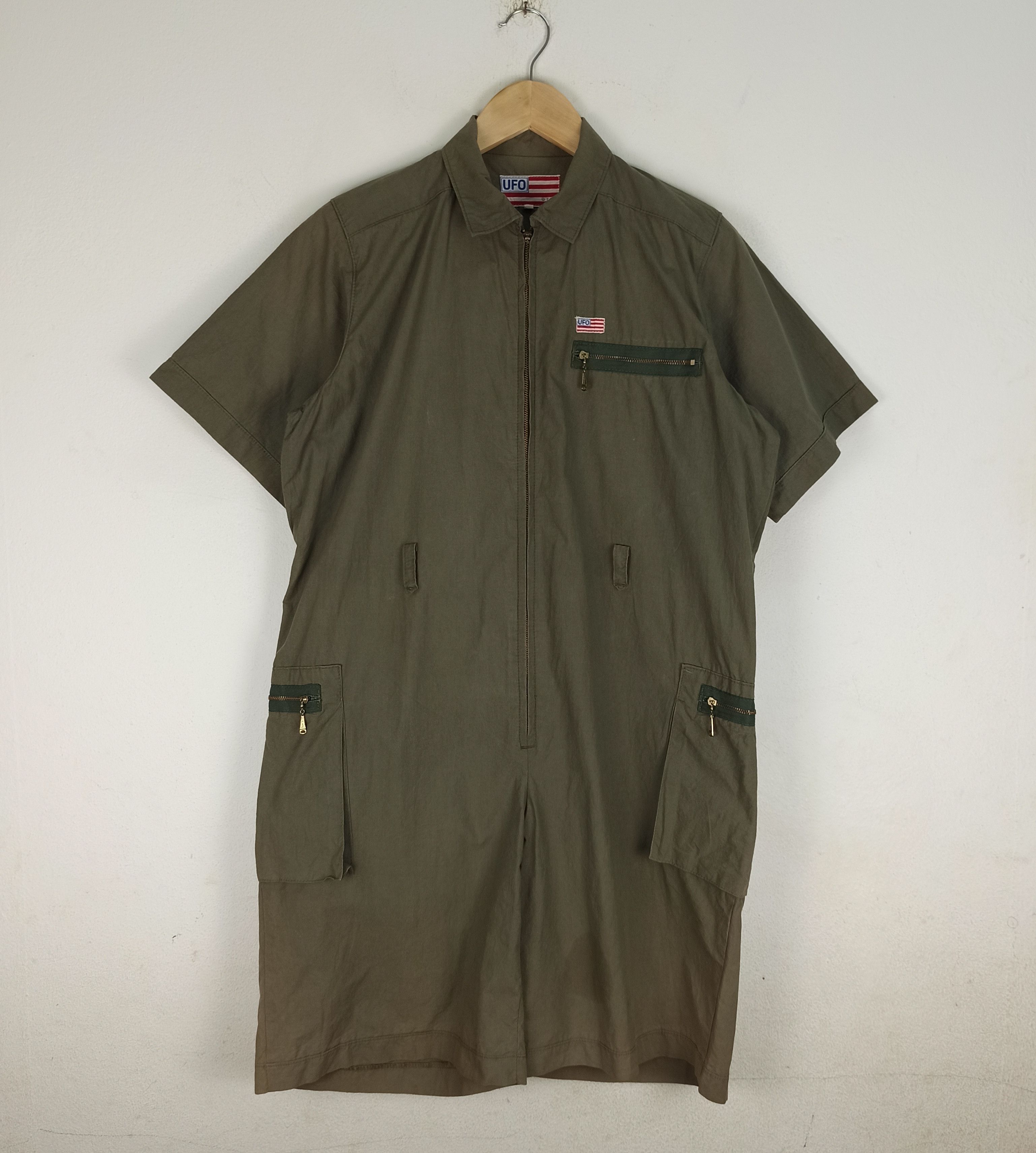 Rare🔥 UFO “alien” Military Overalls Short Pant And Sleeve