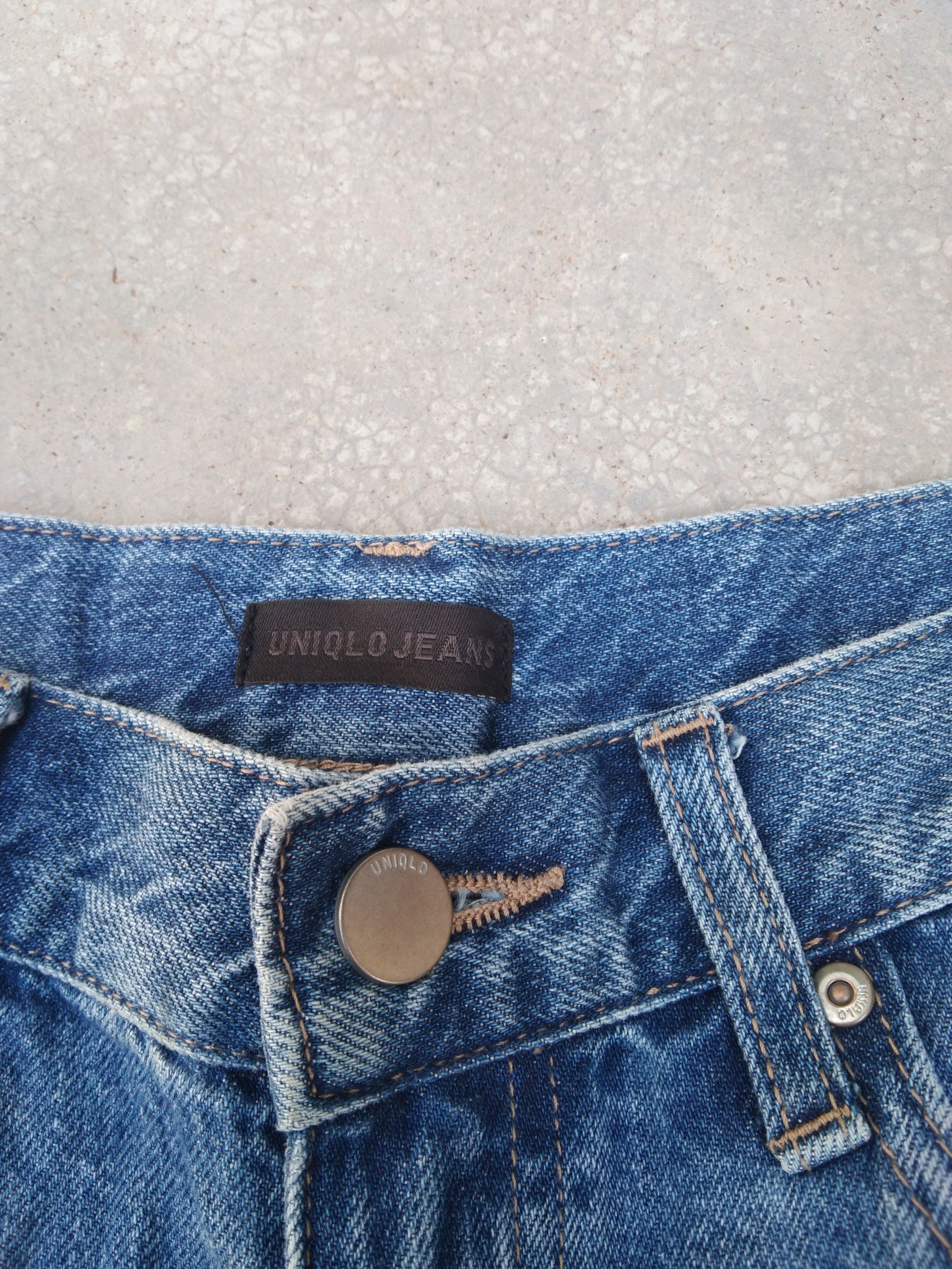 Japanese Brand × Jean Japanese Brand Uniqlo Wide Straight Baggy Jeans 27x30 Size US 27 - 4 Thumbnail