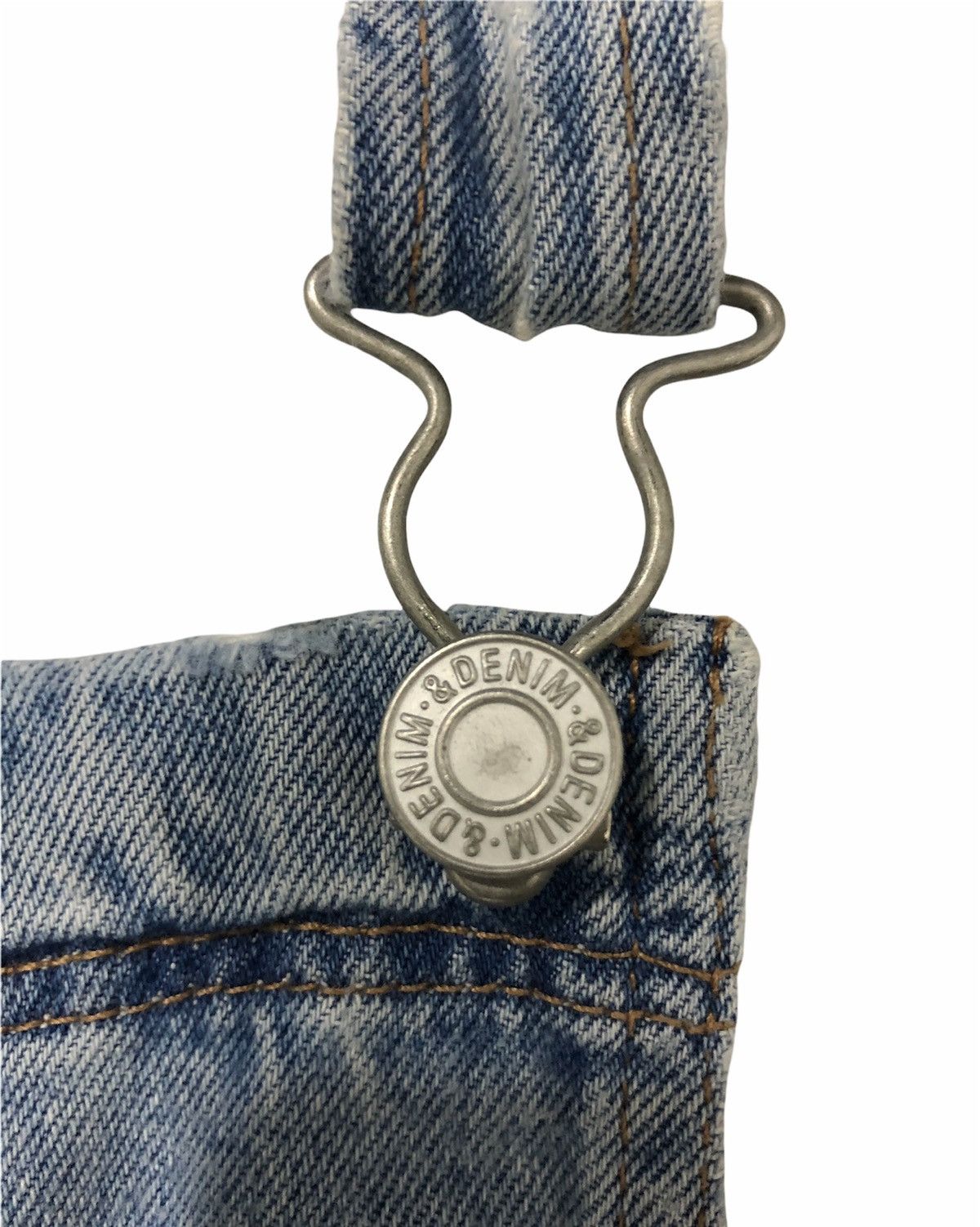 Designer Vintage Y2K style Distressed Denim Overalls Size US 34 / EU 50 - 6 Thumbnail