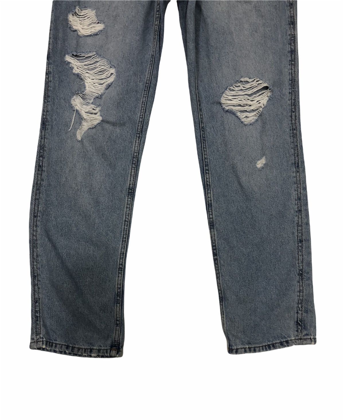 Designer Vintage Y2K style Distressed Denim Overalls Size US 34 / EU 50 - 9 Thumbnail