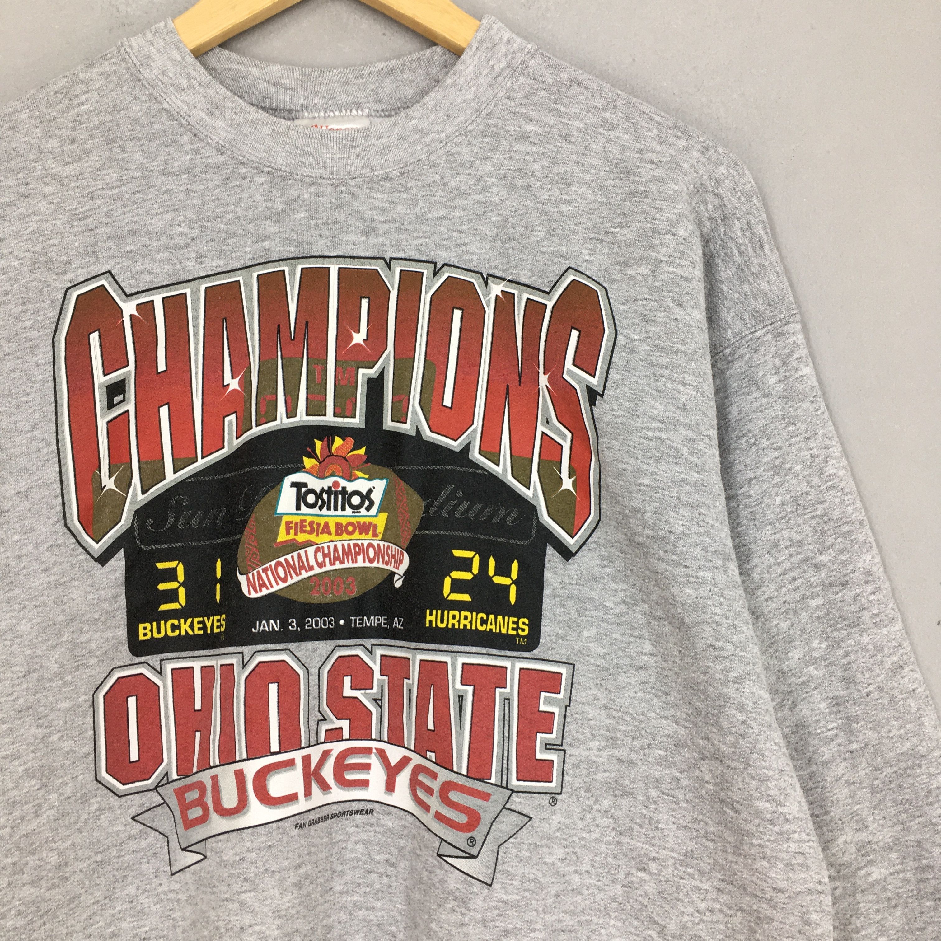 Hanes × NCAA × Vintage Vintage Y2K Ohio State Buckeyes Ncaa Sweatshirt Medium Size US M / EU 48-50 / 2 - 2 Thumbnail