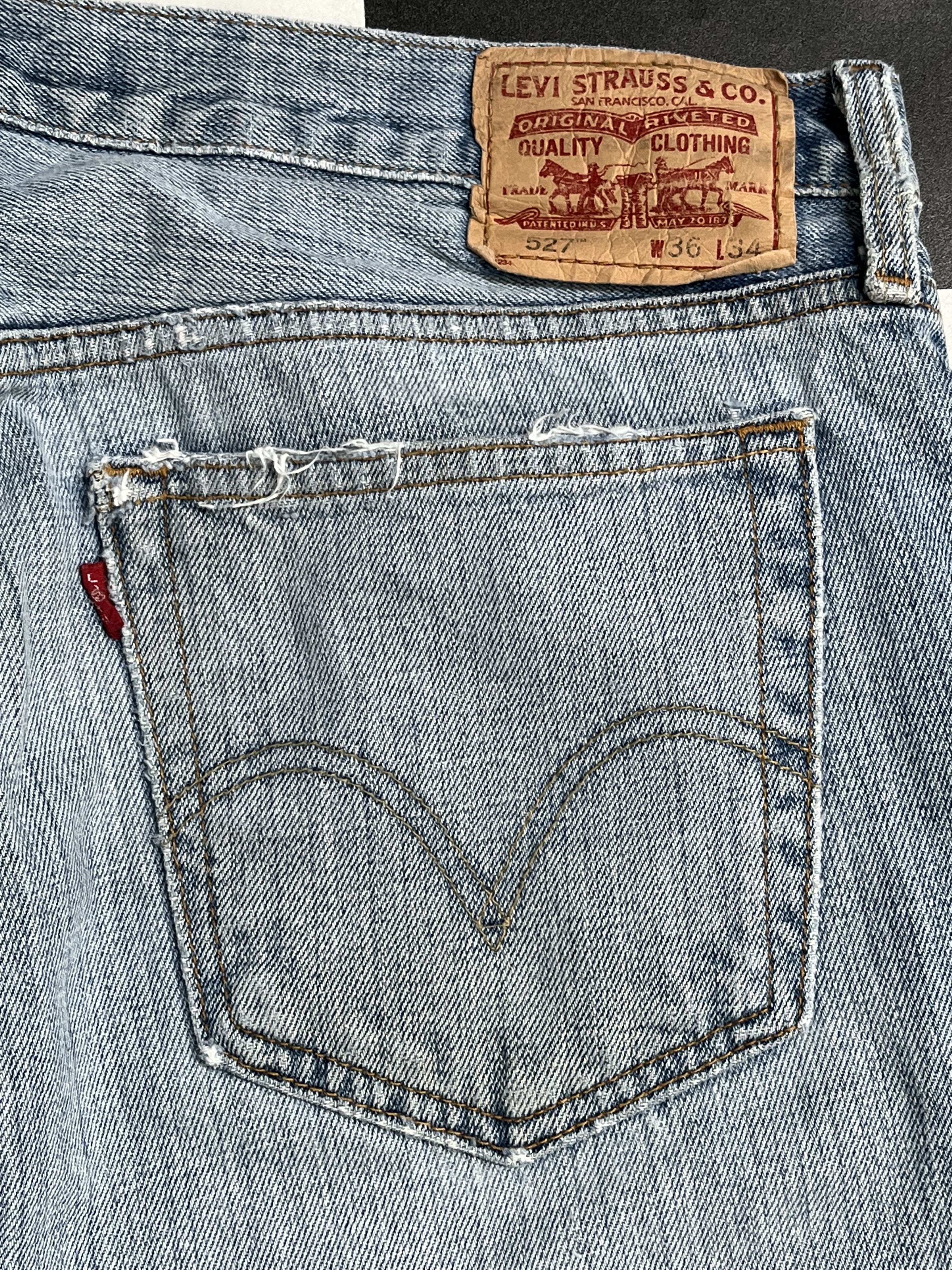 Levi's Vintage Levis 527 Low bootcut Distressed Jeans L228 Size US 36 / EU 52 - 10 Thumbnail