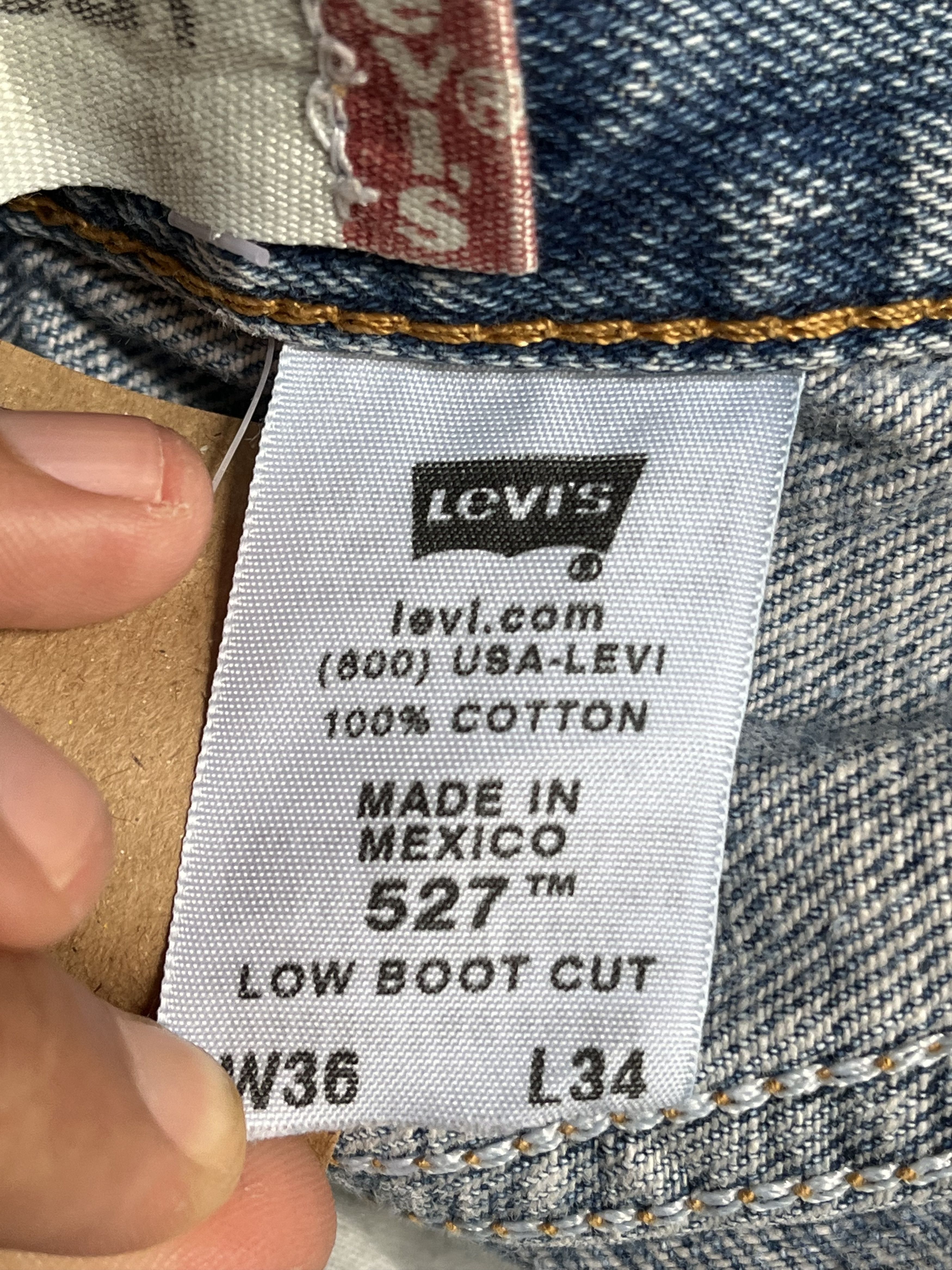 Levi's Vintage Levis 527 Low bootcut Distressed Jeans L228 Size US 36 / EU 52 - 13 Thumbnail