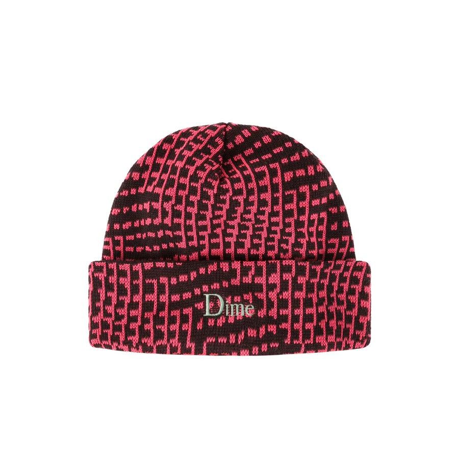 Dime Dime Classic Warp Beanie PINK Size ONE SIZE - 1 Thumbnail