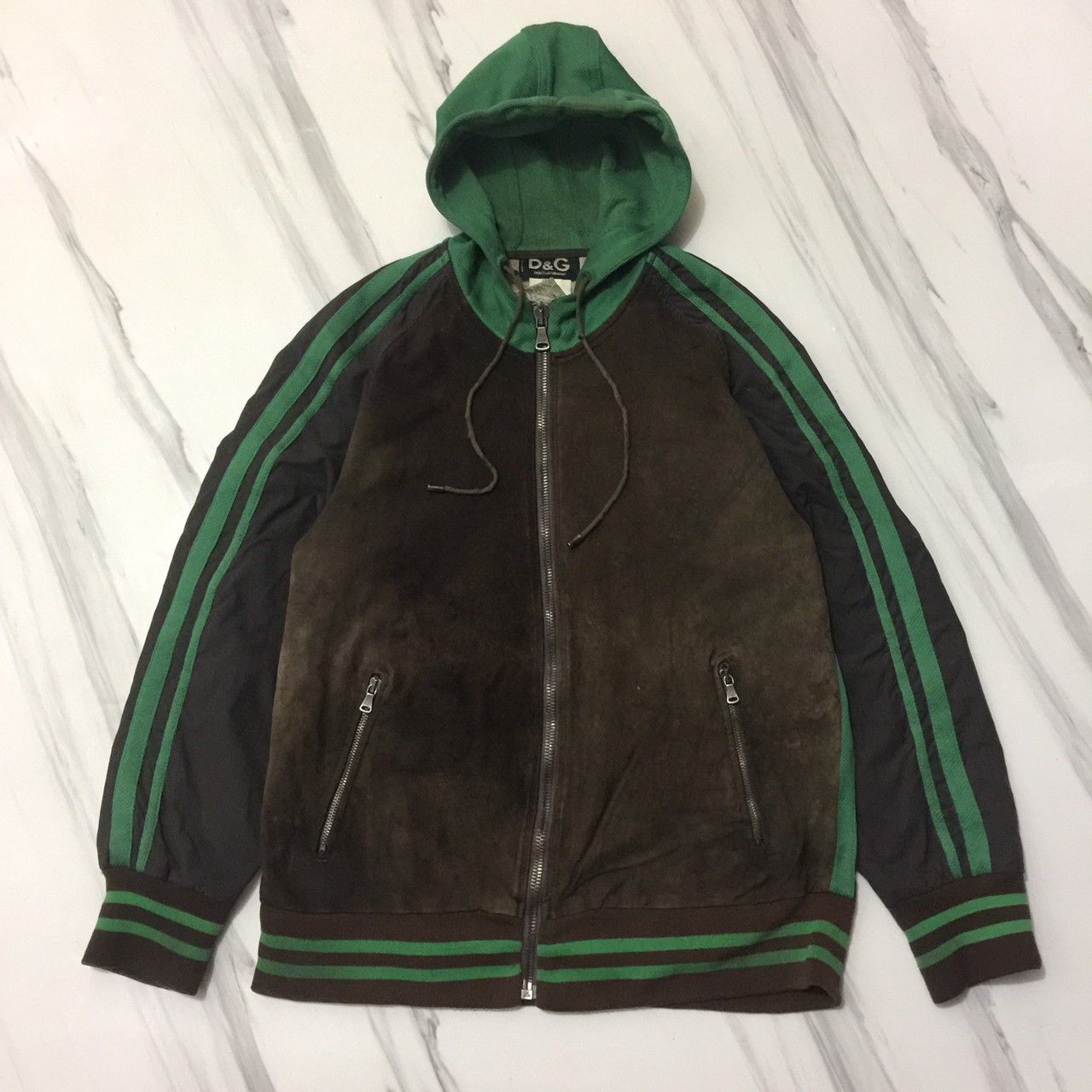 Dolce & Gabbana dolce & gabbana mix fabric suede leather hooded jacket Size US M / EU 48-50 / 2 - 1 Thumbnail