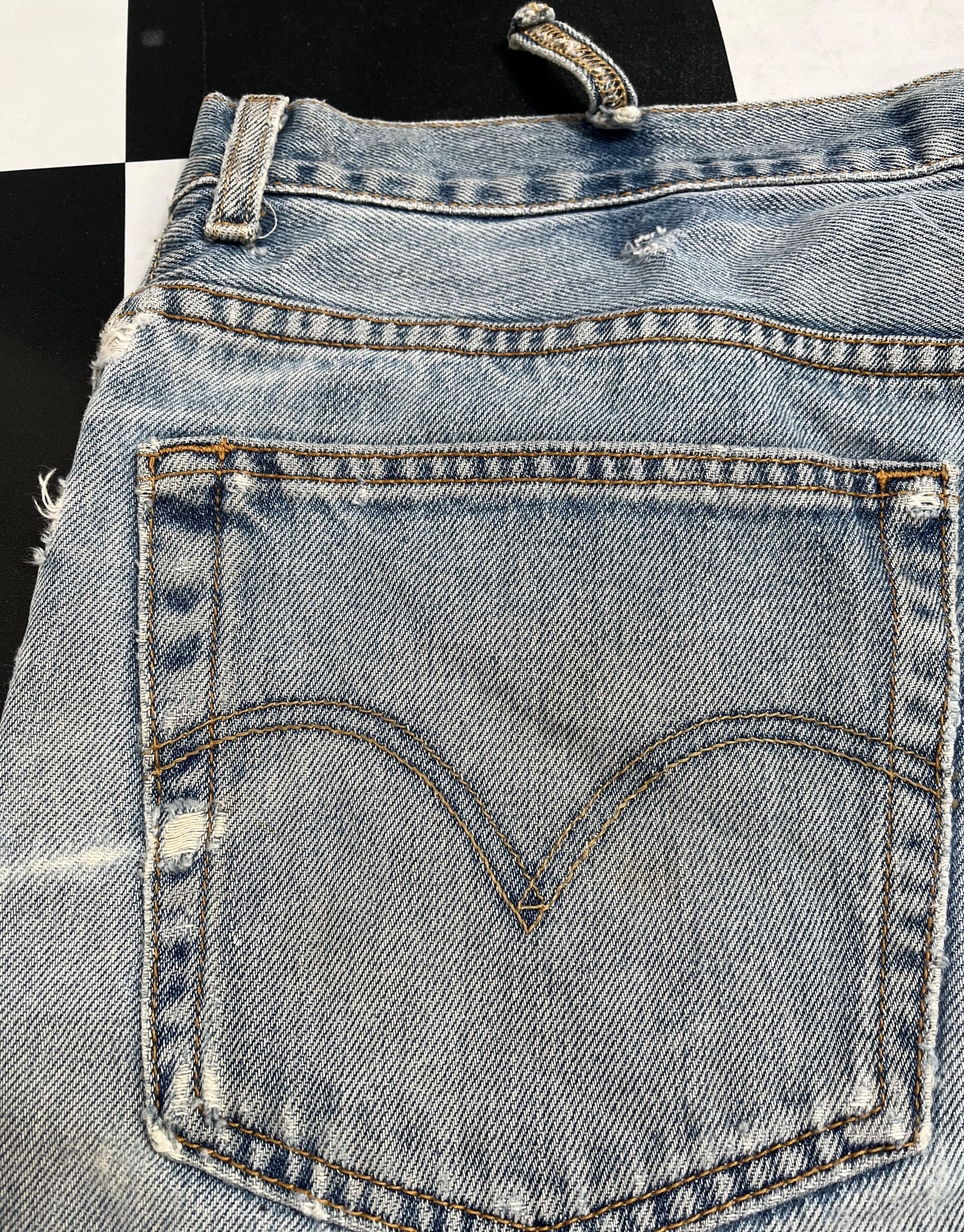 Levi's Vintage Levis 505 Regular fit Distressed Jeans - L33 Size US 39 - 10 Thumbnail