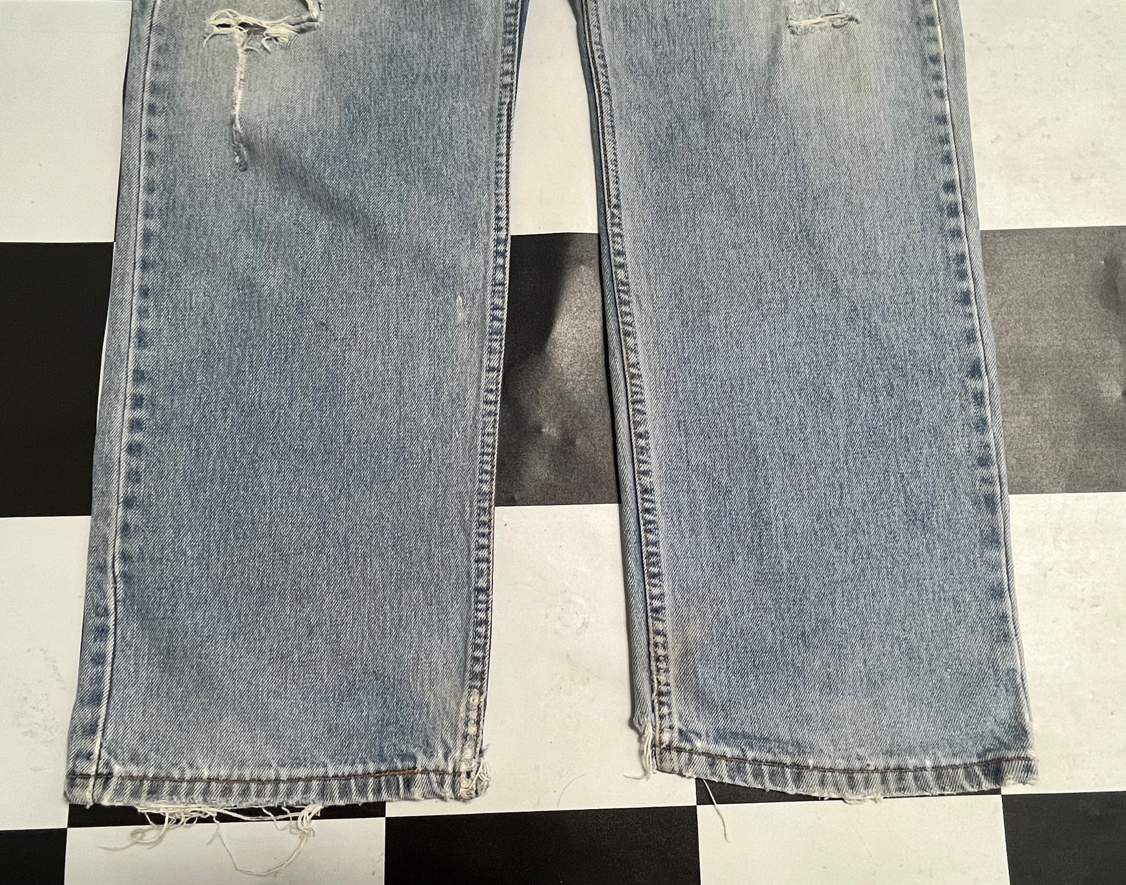 Levi's Vintage Levis 505 Regular fit Distressed Jeans - L33 Size US 39 - 6 Thumbnail
