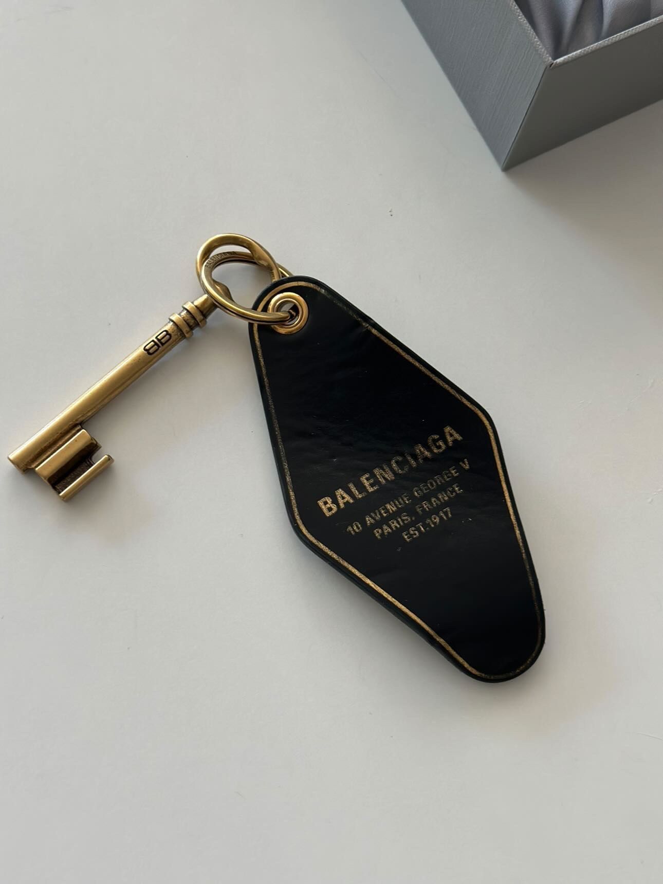 image of Balenciaga 2024 Show Invite Key in Brown, Men's
