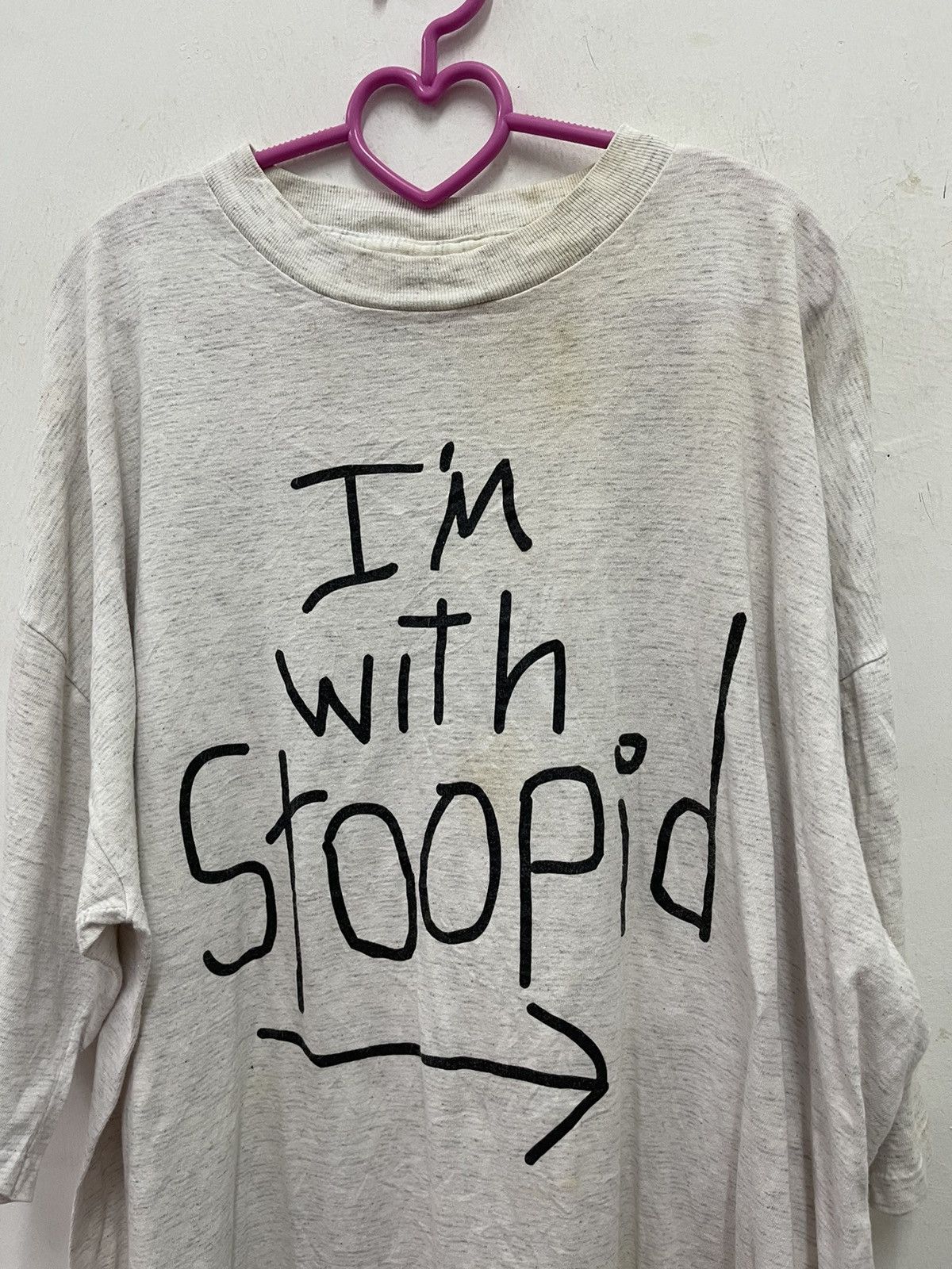 Rap Tees Rare Vintage I’M WITH STOOPID Wording Tee Size US XXL / EU 58 / 5 - 2 Thumbnail