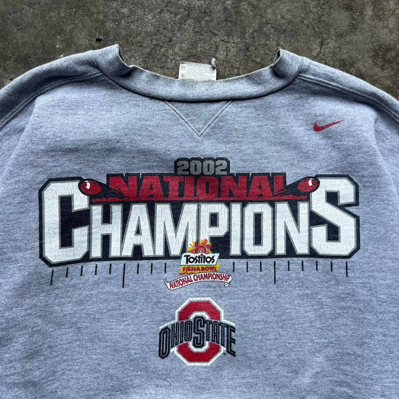 Vintage Vintage Nike Ohio State National Champions Sweatshirt Size US M / EU 48-50 / 2 - 2 Thumbnail