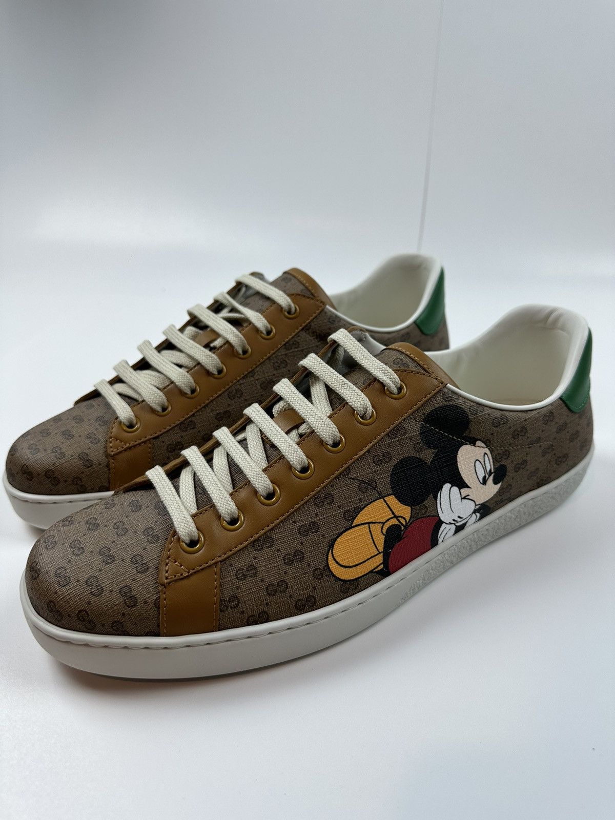 image of Disney GG Mickey Mouse Ace Sneakers in Brown, Men's (Size 8.5)