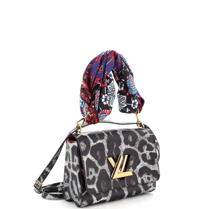 Louis Vuitton Twist Convertible Handbag Wild Animal Print Canvas