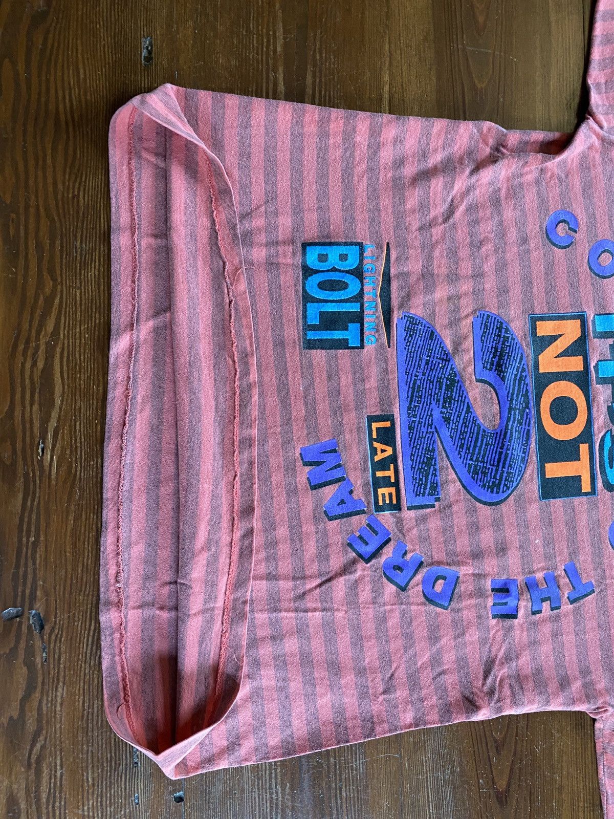 Vintage 80’s Lightning Bolt Single Stitch Striped Tee