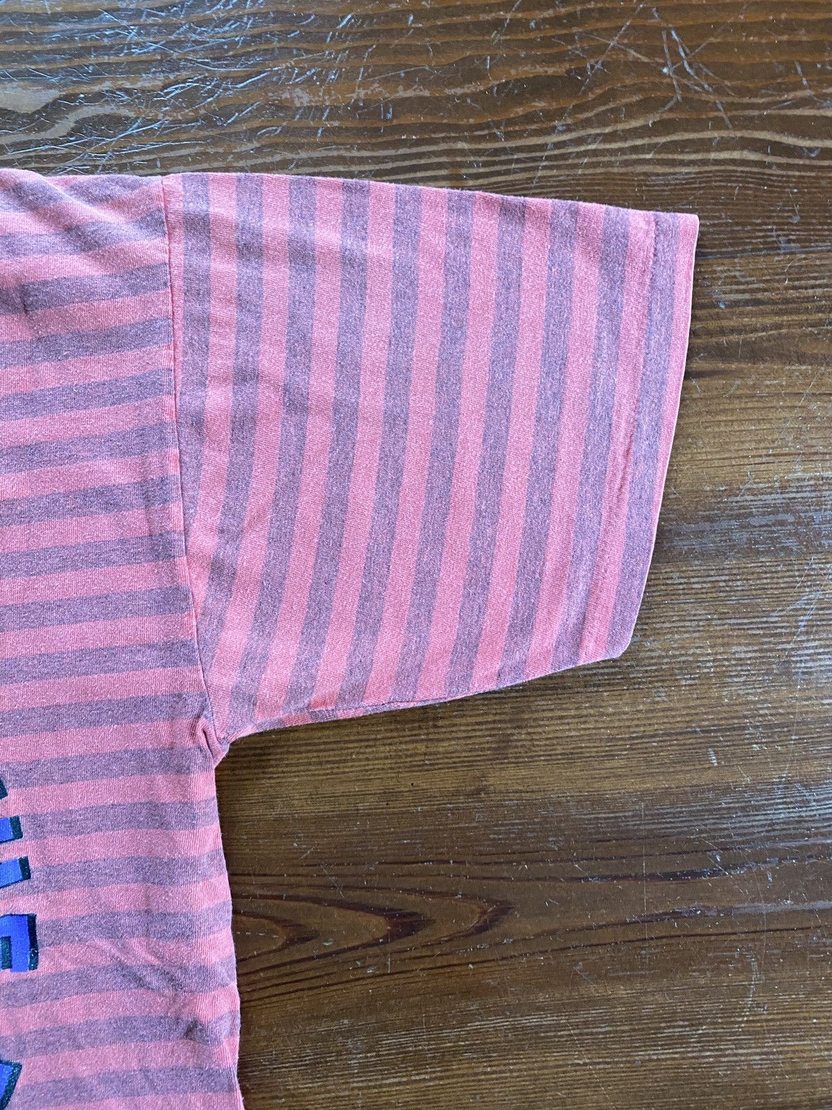 Vintage 80’s Lightning Bolt Single Stitch Striped Tee