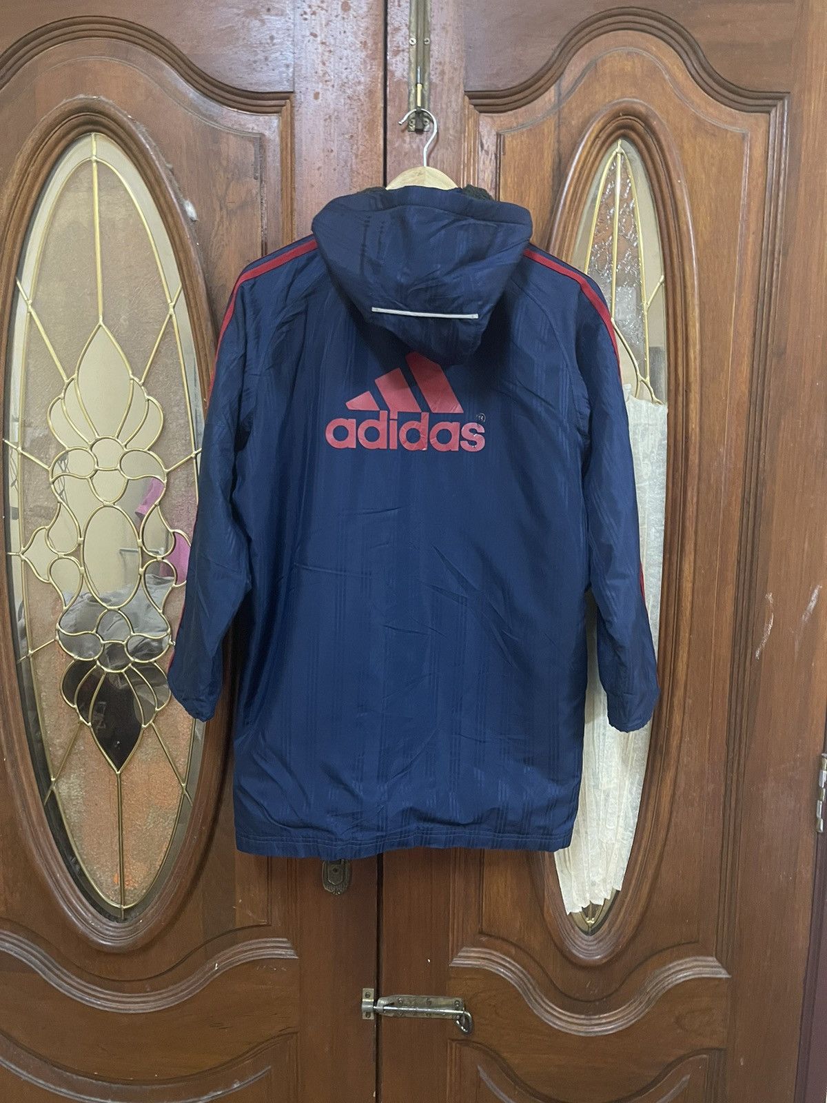 VINTAGE Adidas LONG Sweater JACKET Liner Fleece