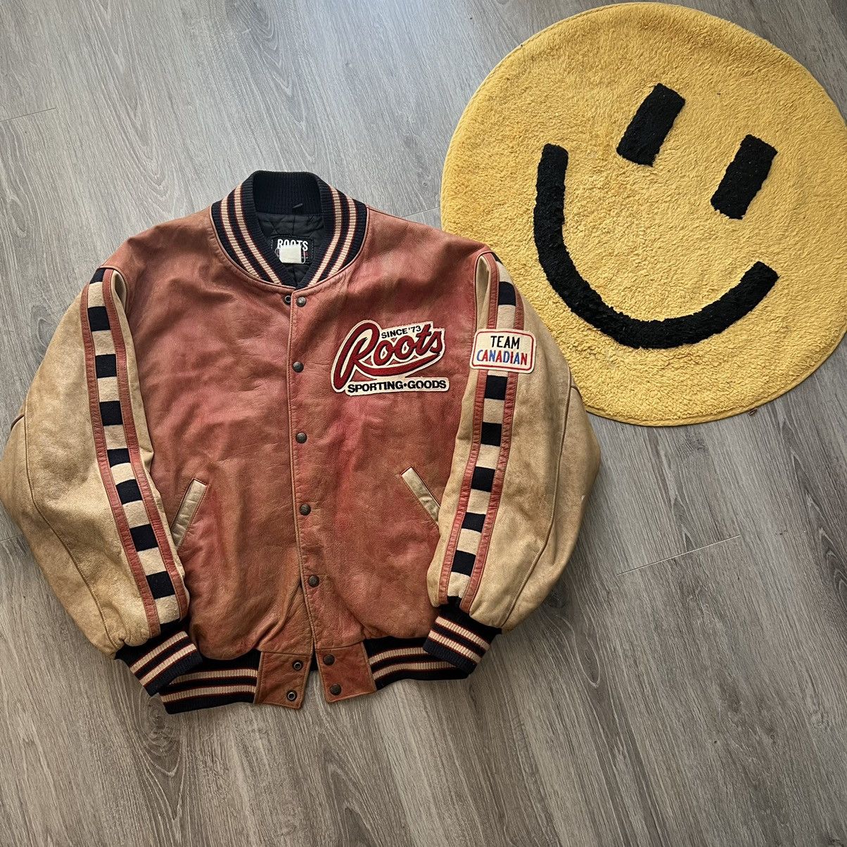 Roots Team Canada Roots Leather jacket 90s Size US XL / EU 56 / 4 - 6 Thumbnail