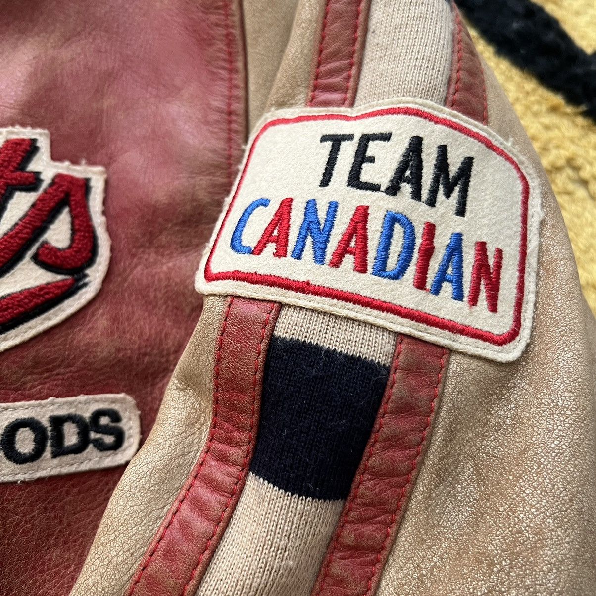 Roots Team Canada Roots Leather jacket 90s Size US XL / EU 56 / 4 - 4 Thumbnail