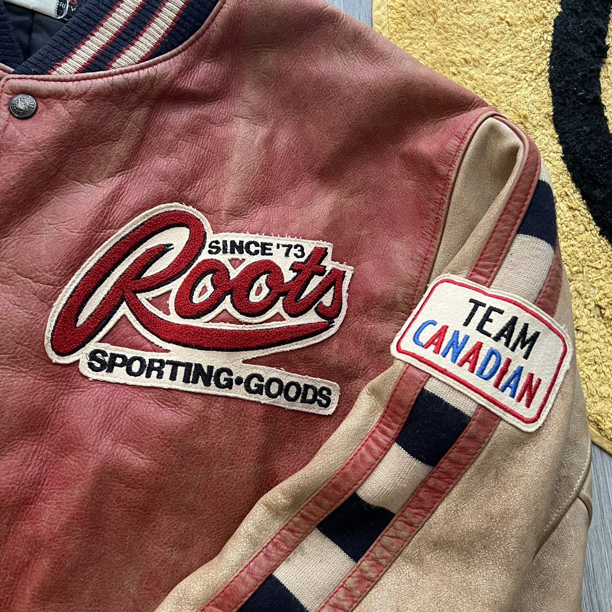 Roots Team Canada Roots Leather jacket 90s Size US XL / EU 56 / 4 - 11 Thumbnail
