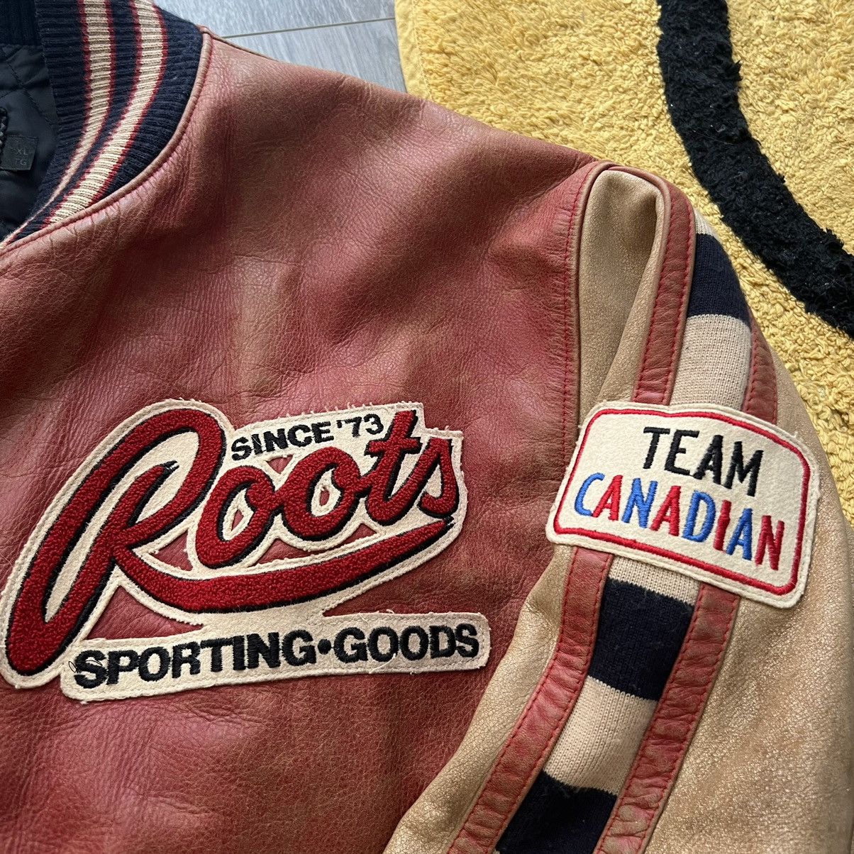 Roots Team Canada Roots Leather jacket 90s Size US XL / EU 56 / 4 - 8 Thumbnail