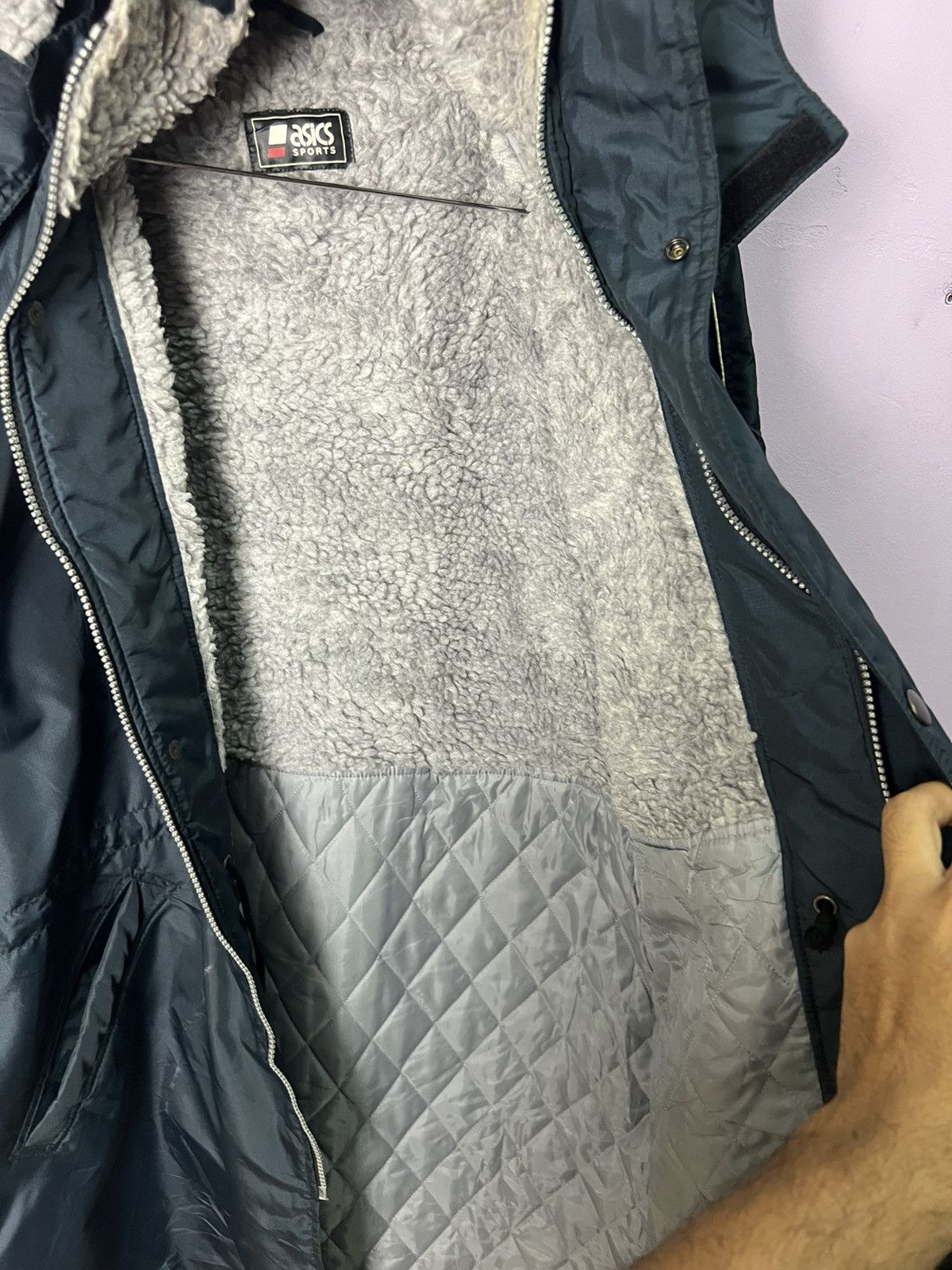 Asics 🔥ASICS Sports Long Quilted Jacket Size US L / EU 52-54 / 3 - 11 Thumbnail