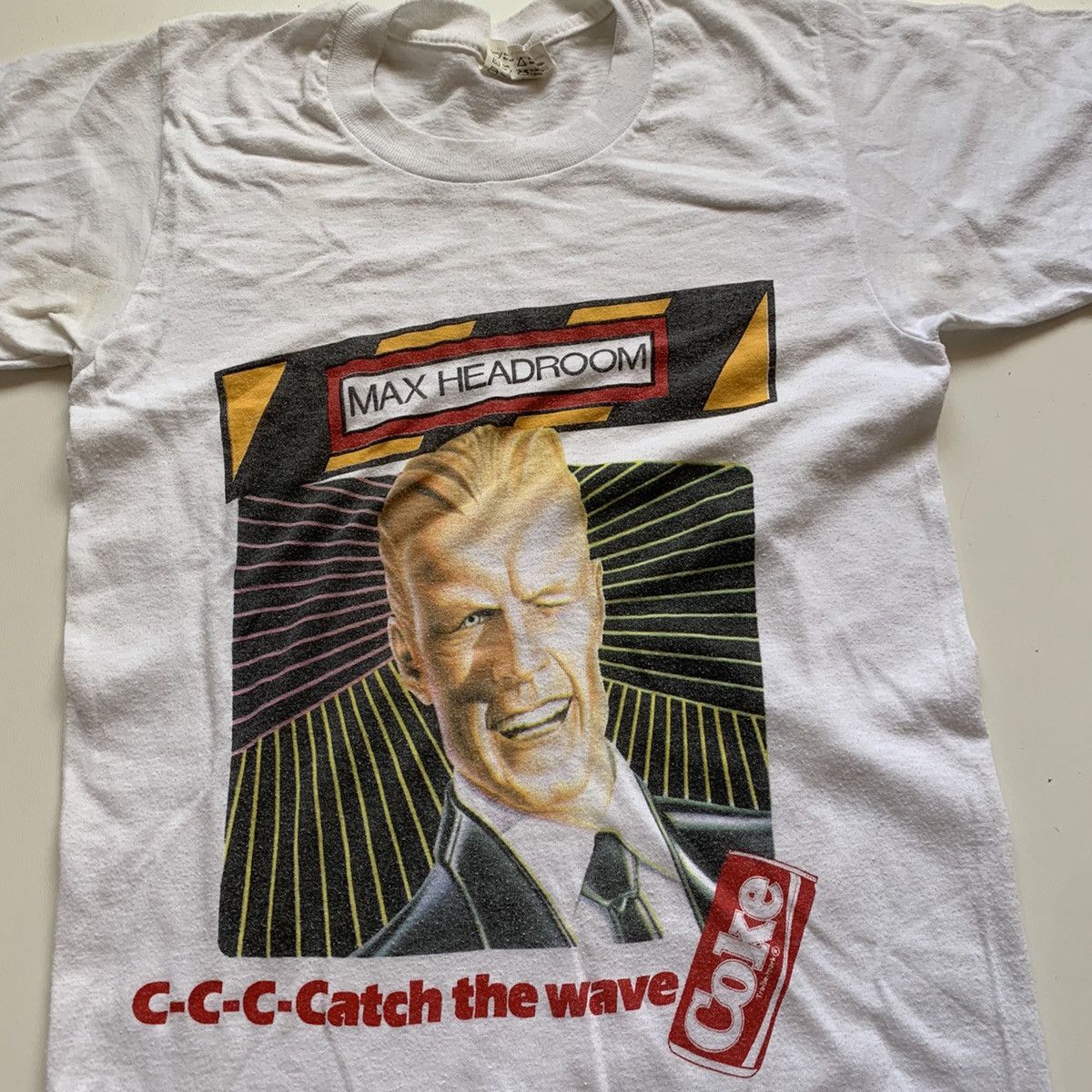 Coca Cola Vintage 1980s Max Headroom Coca Cola Coke Graphic T Shirt XS Size US XS / EU 42 / 0 - 2 Thumbnail