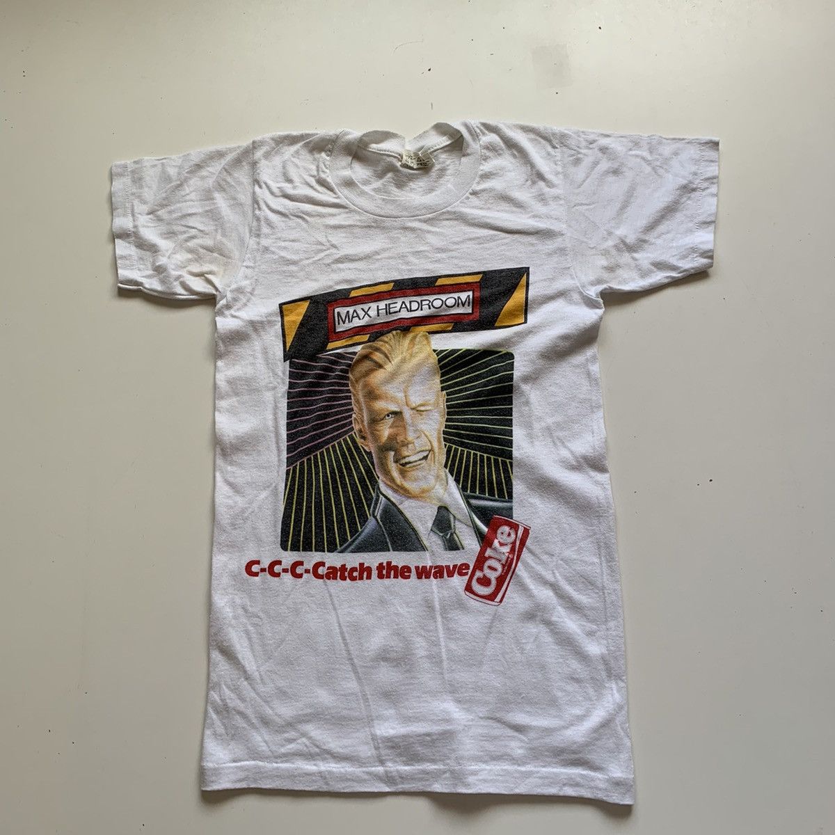 Coca Cola Vintage 1980s Max Headroom Coca Cola Coke Graphic T Shirt XS Size US XS / EU 42 / 0 - 1 Thumbnail