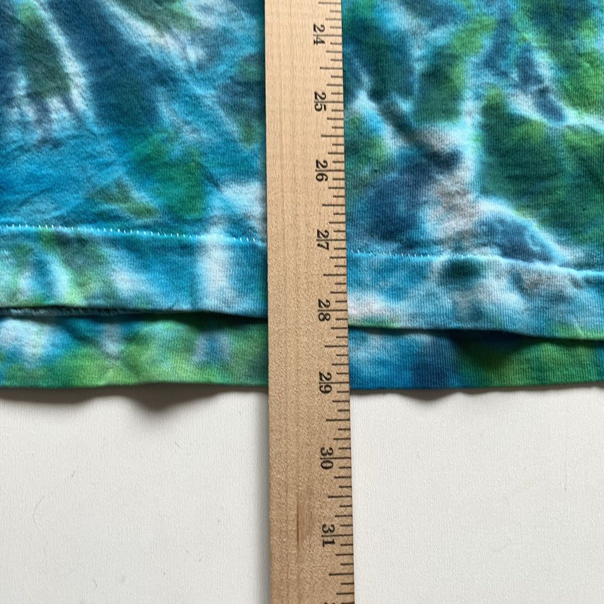 Vintage Vintage 90s Shrooms tie dye art graphic T shirt green blue Size US XL / EU 56 / 4 - 5 Thumbnail
