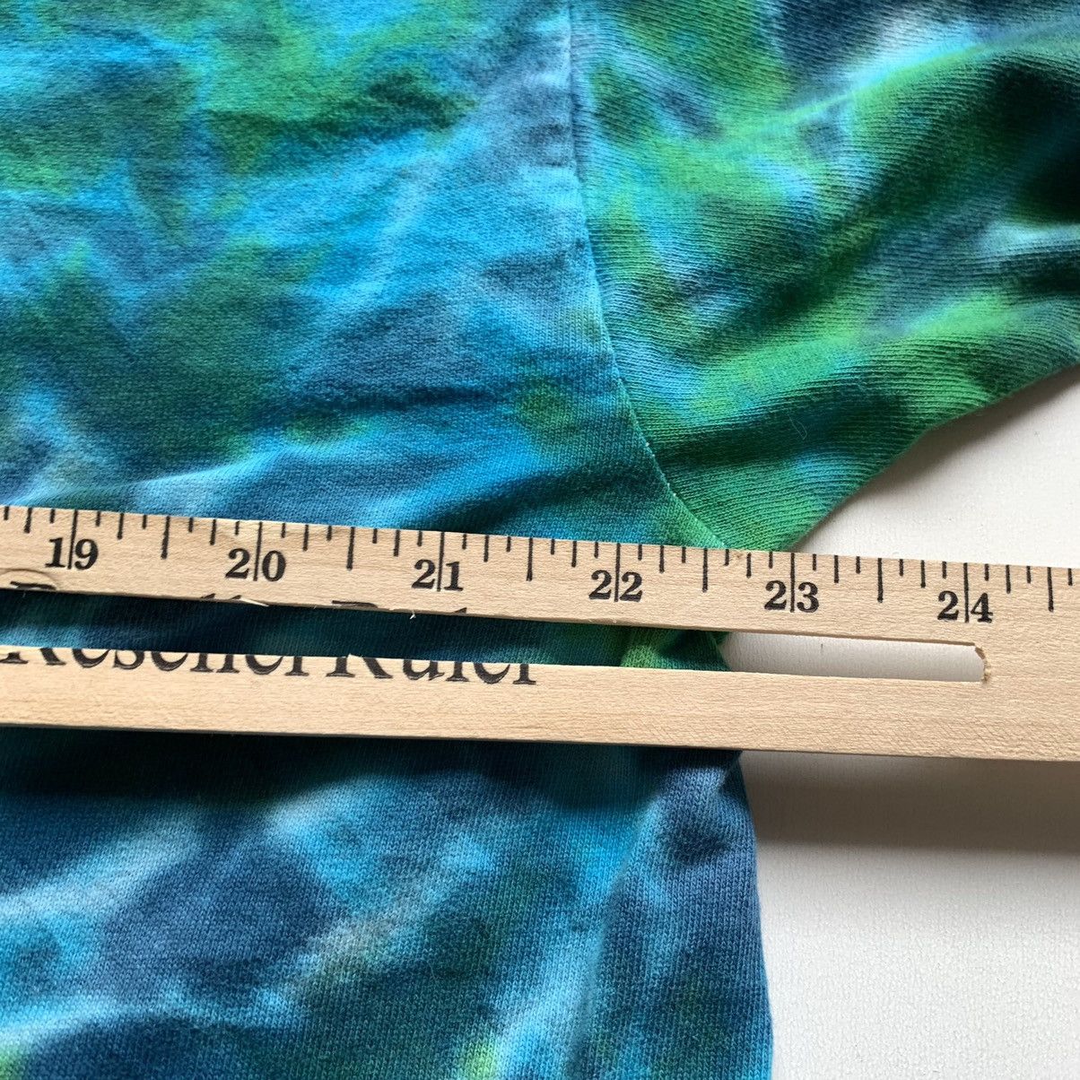 Vintage Vintage 90s Shrooms tie dye art graphic T shirt green blue Size US XL / EU 56 / 4 - 4 Thumbnail