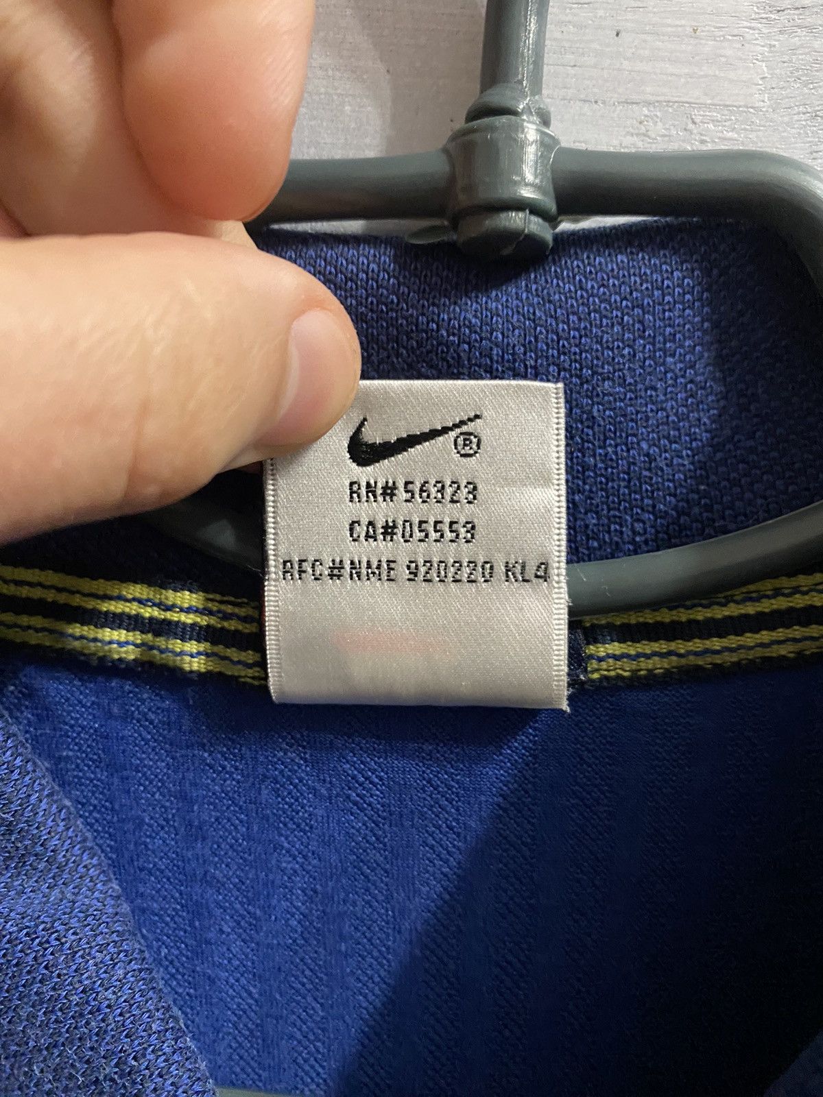 Nike Rare Vintage Polo Nike Swoosh Dri Fit. Small Logo. Size US XL / EU 56 / 4 - 9 Thumbnail