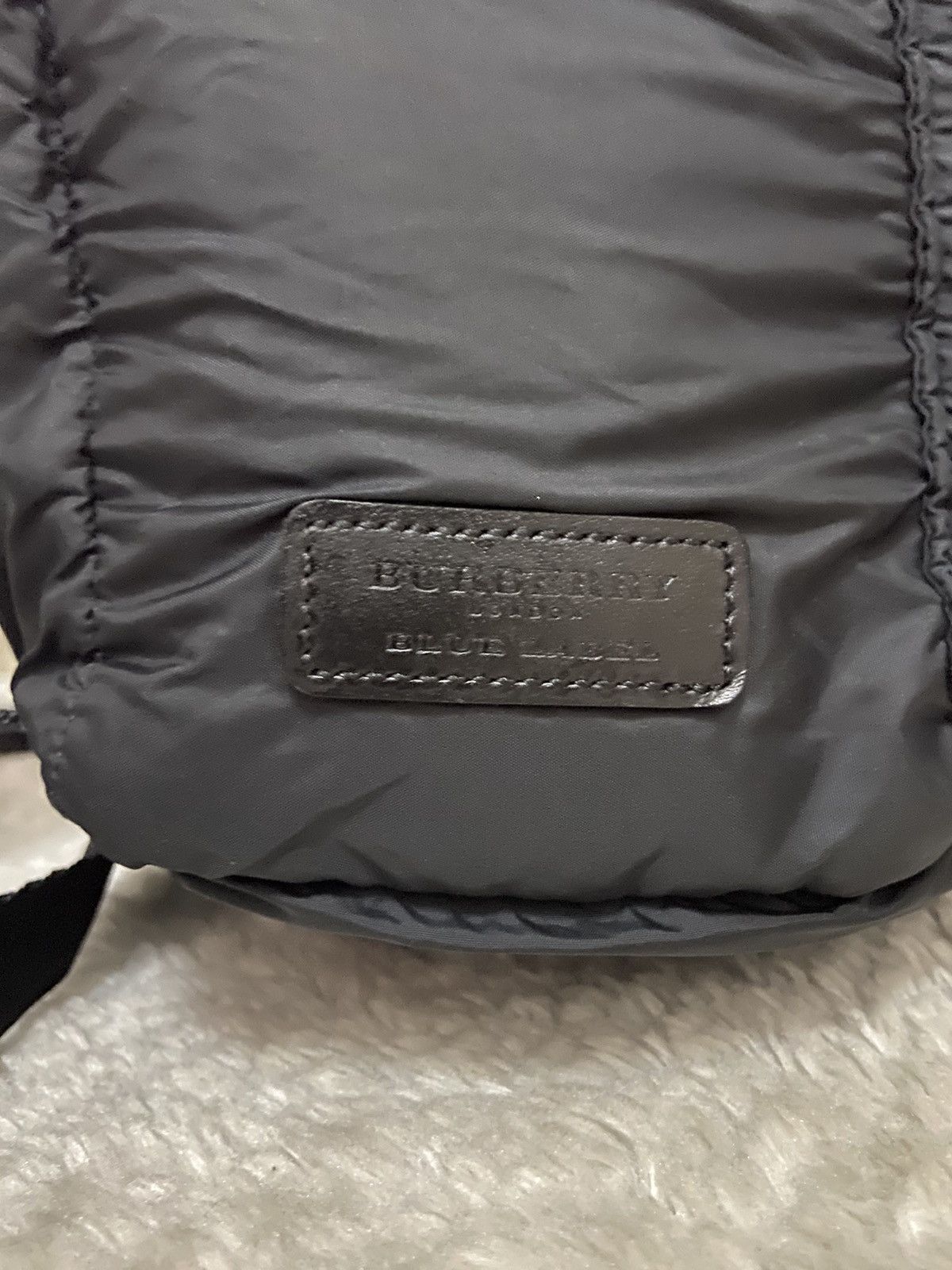 Burberry Authentic Burberry Black Nylon Drawstring Mini Backpack Size ONE SIZE - 6 Thumbnail