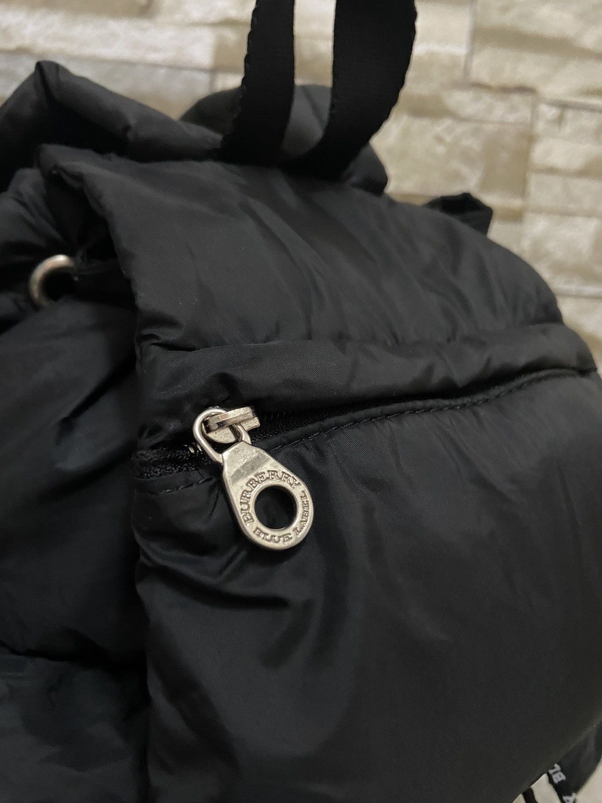 Burberry Authentic Burberry Black Nylon Drawstring Mini Backpack Size ONE SIZE - 8 Thumbnail