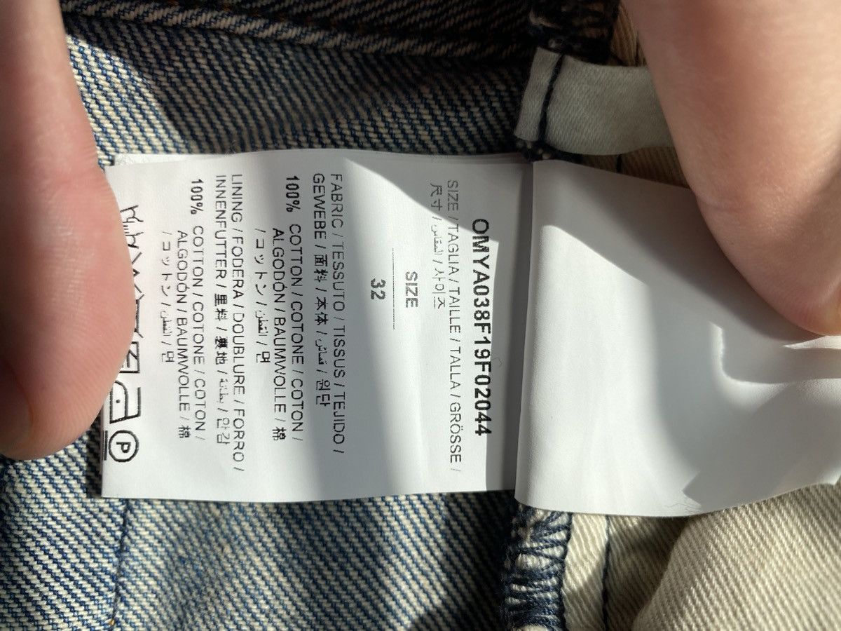 Off-White AW19 Logo Print Straight Denim Pants Size US 32 / EU 48 - 4 Thumbnail