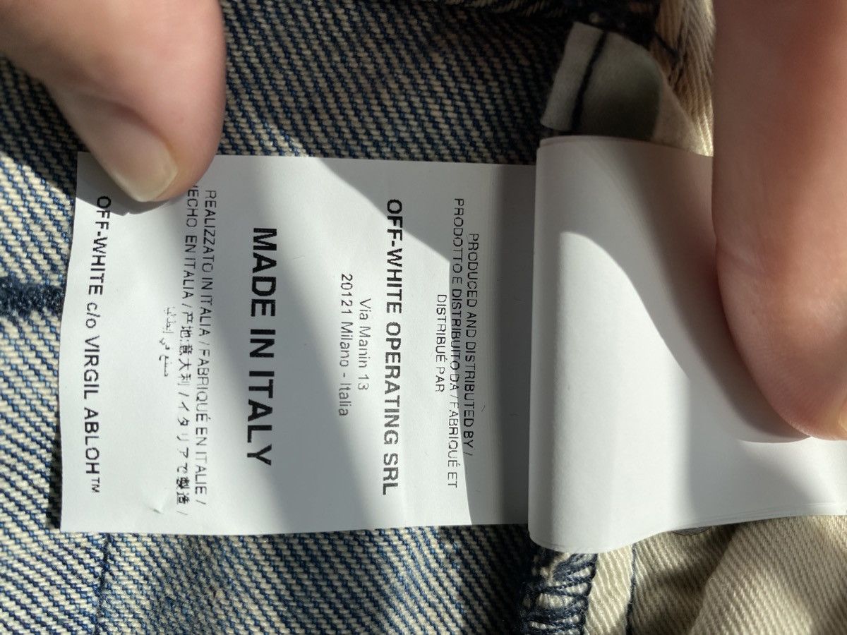 Off-White AW19 Logo Print Straight Denim Pants Size US 32 / EU 48 - 3 Thumbnail