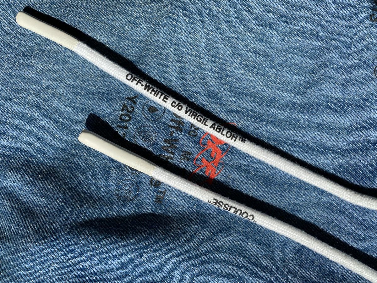 Off-White AW19 Logo Print Straight Denim Pants Size US 32 / EU 48 - 8 Thumbnail