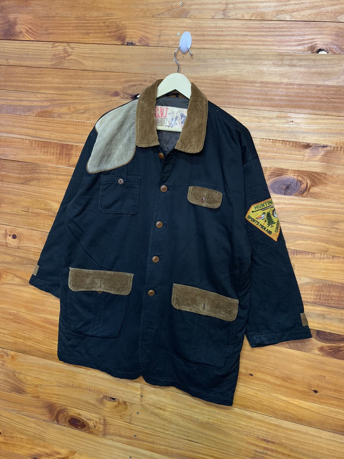 Vintage Vintage Convertible World Hunting Coat Jacket Size US L / EU 52-54 / 3 - 2 Thumbnail