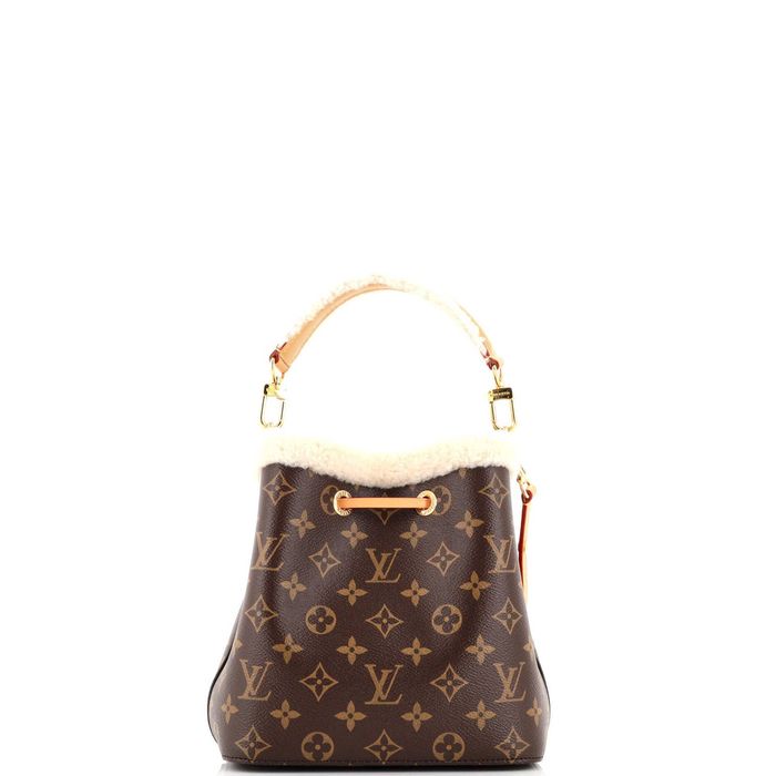 LOUIS VUITTON Monogram Shearling Neonoe BB 1203482