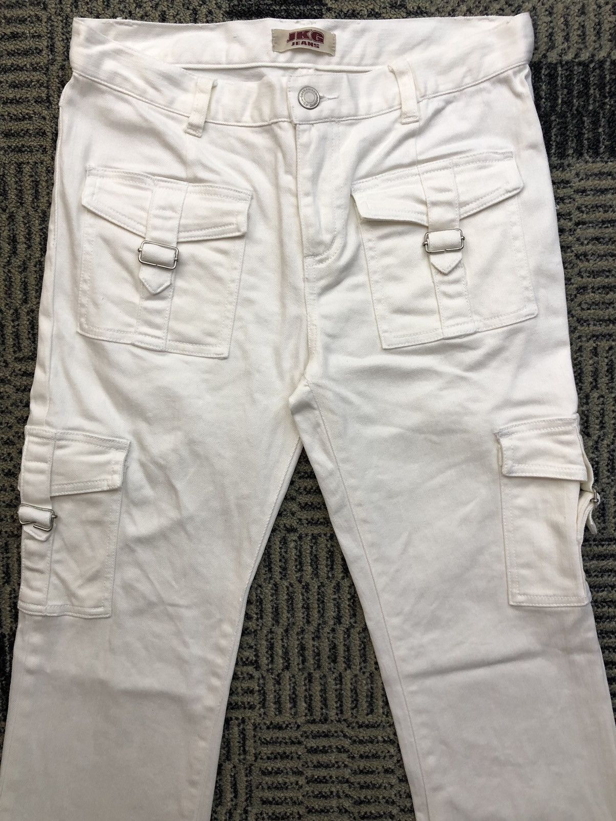 Japanese Brand Japanese J.K.G Jeans Multipocket Cargo Flared Bootcut Jeans Size US 28 / EU 44 - 3 Thumbnail