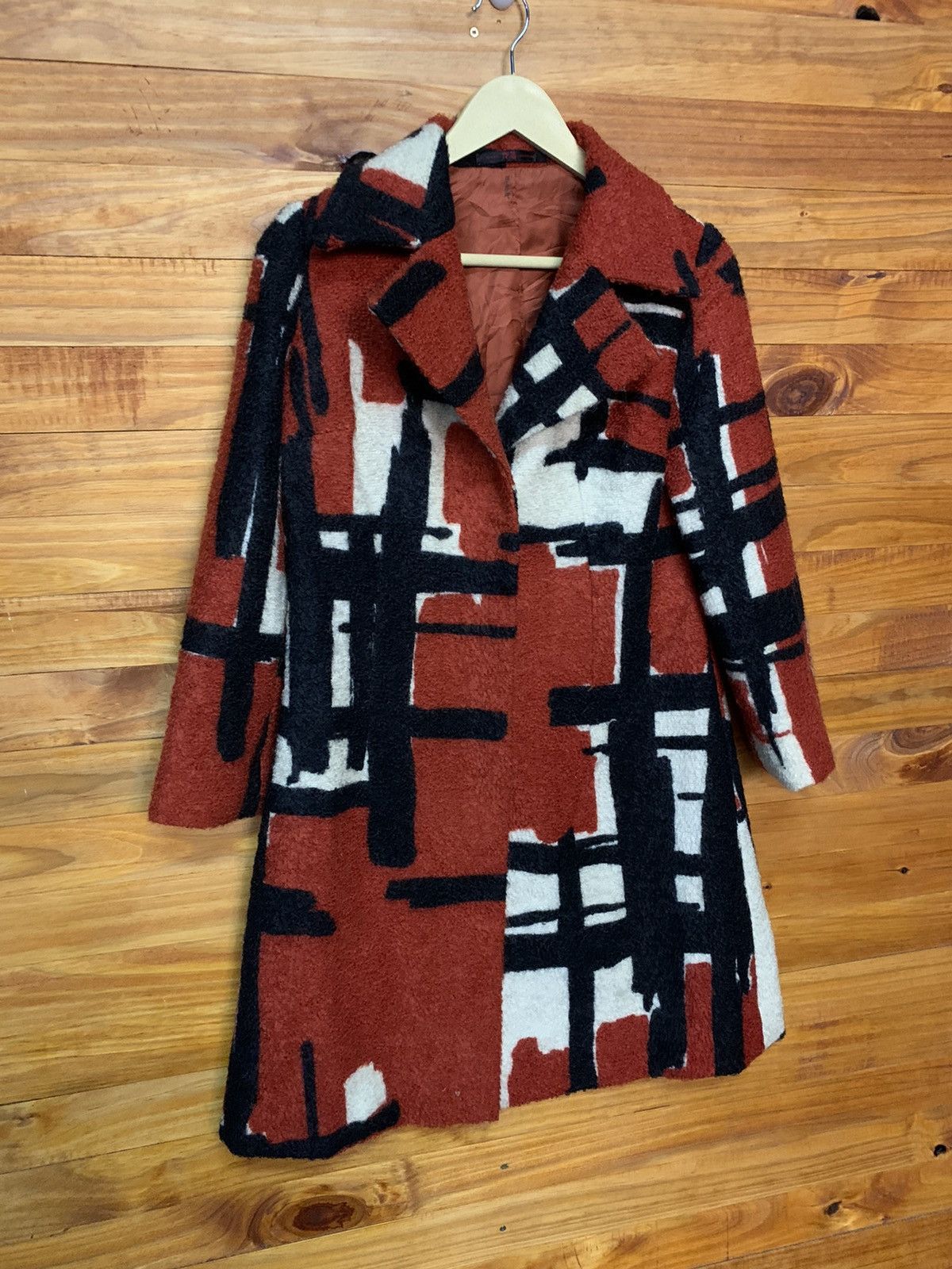 Vintage Vintage Pop Art Wool Coat Size US S / EU 44-46 / 1 - 3 Thumbnail