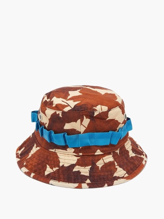 Acne Studios ACNE STUDIOS Brommo Maple-Print Canvas Bucket Hat Size ONE SIZE - 1 Thumbnail