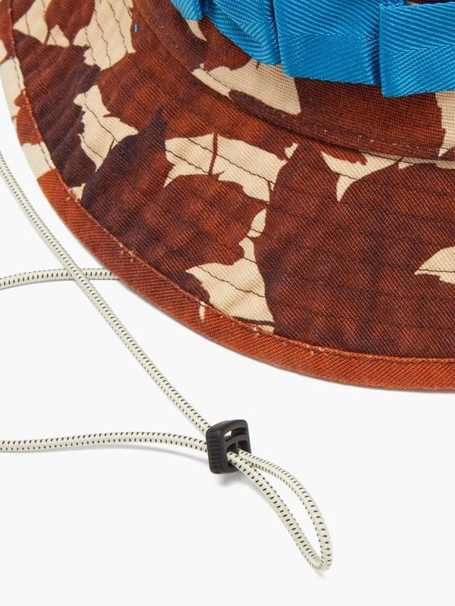 Acne Studios ACNE STUDIOS Brommo Maple-Print Canvas Bucket Hat Size ONE SIZE - 3 Thumbnail