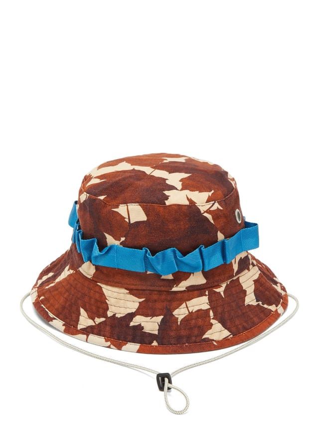 Acne Studios ACNE STUDIOS Brommo Maple-Print Canvas Bucket Hat Size ONE SIZE - 1 Thumbnail