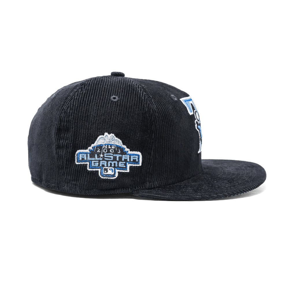New Era Blue Jays T-bird 59FIFTY Ocean Blue Corduory Size 7 1/8 Size ONE SIZE - 4 Thumbnail