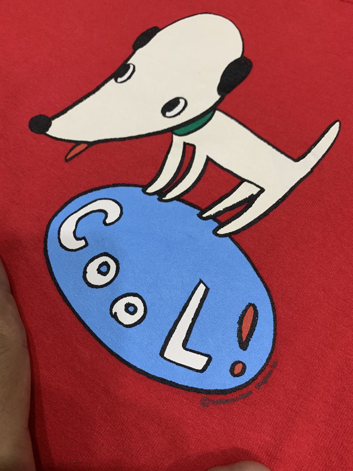 Japanese Brand × Vintage VINTAGE YOSHITOMO NARA RED COOL DOG MOMA CIRCA 2001 Size US M / EU 48-50 / 2 - 6 Thumbnail